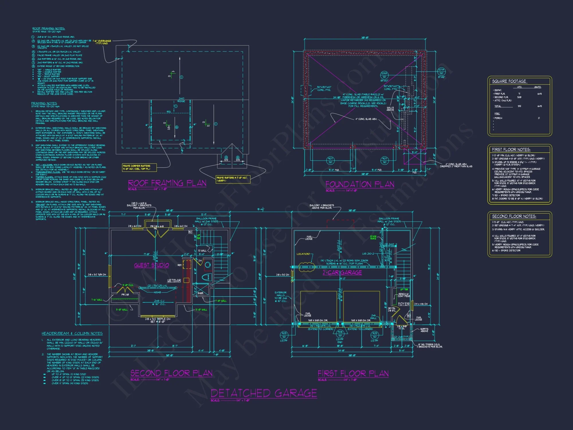 house Plan with CAD Designs: 2-Story Floor Plan and Blueprint