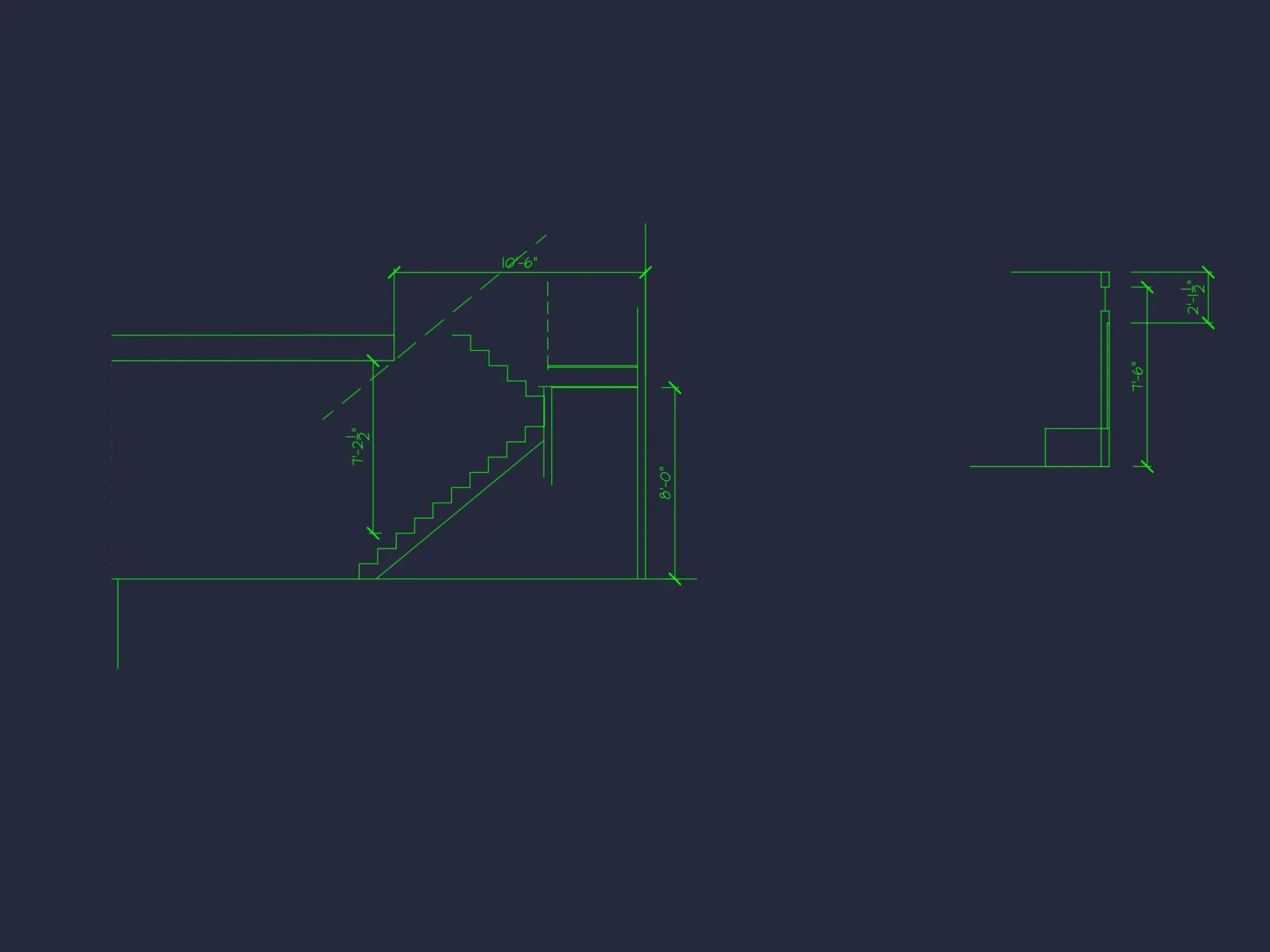 Craftsman house Plan with 1.5 Floors and CAD Blueprint Designs
