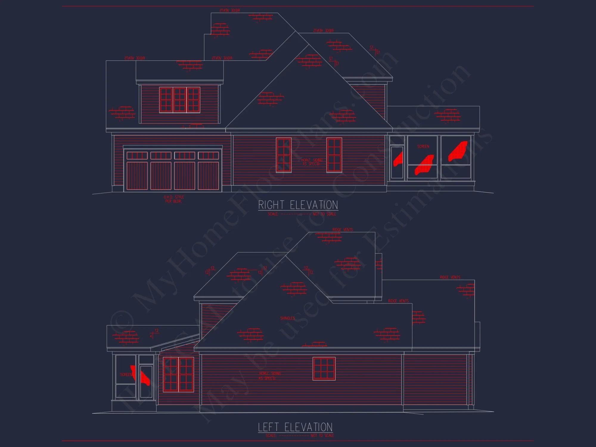 Spacious house Plan with 2 Floors, CAD Designs & Blueprint