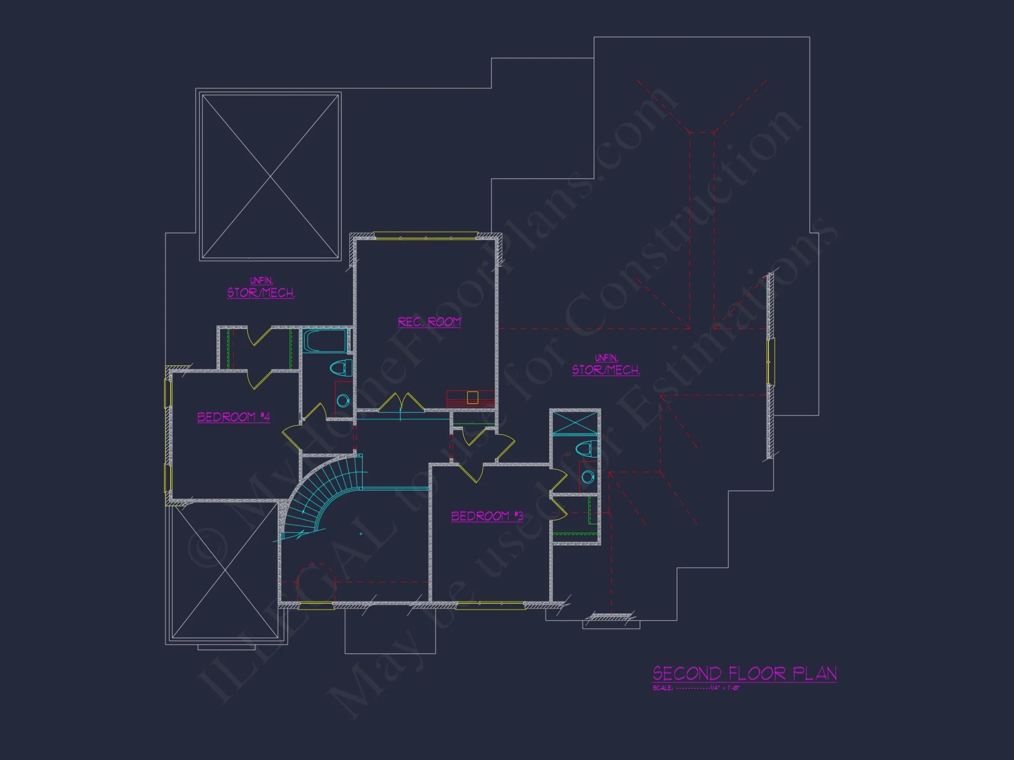 Elegant 2-Story house Plan with Spacious Floor Plan and CAD Designs