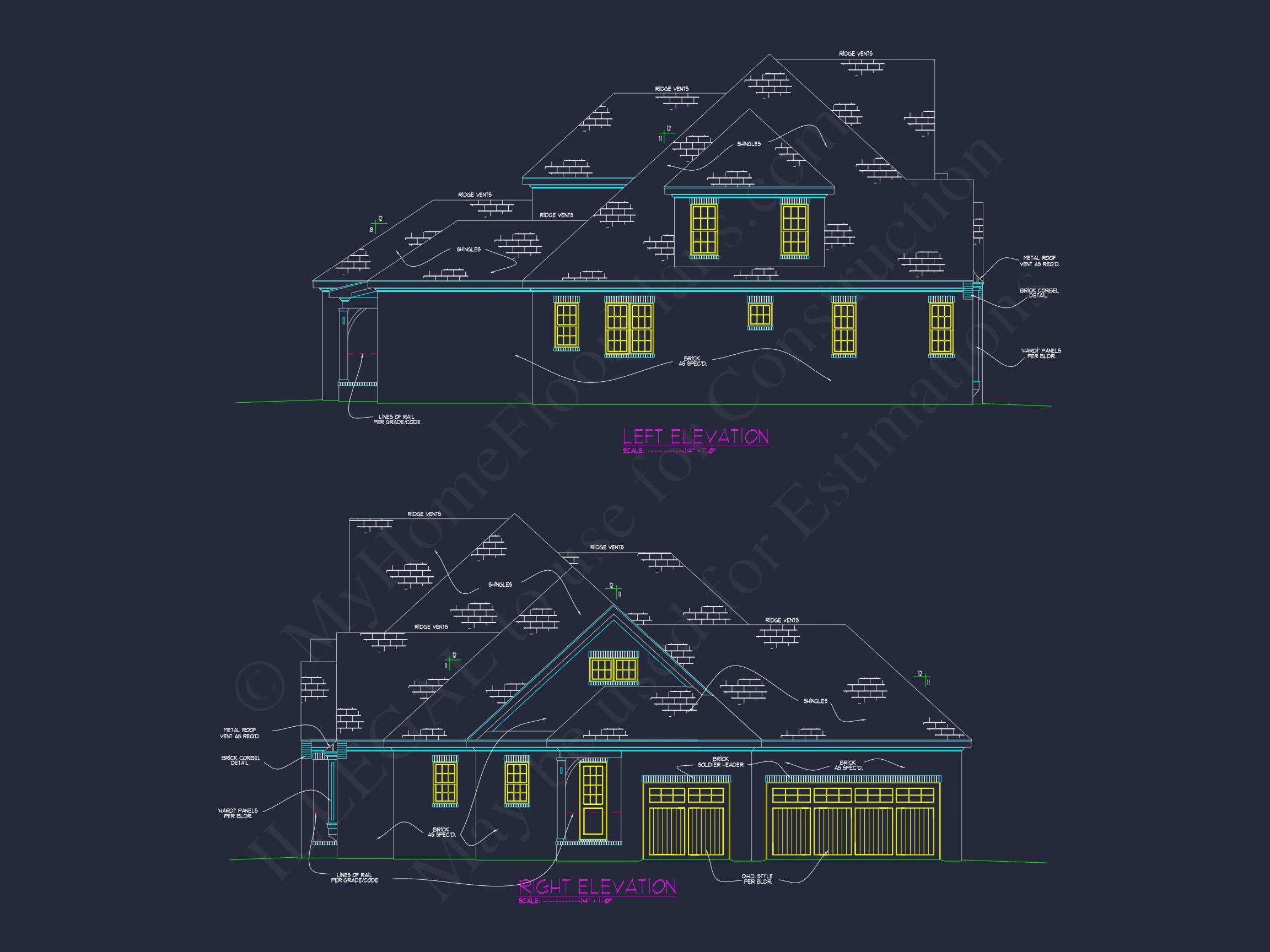Elegant 2-Story house Plan with Spacious Floor Plan and CAD Designs