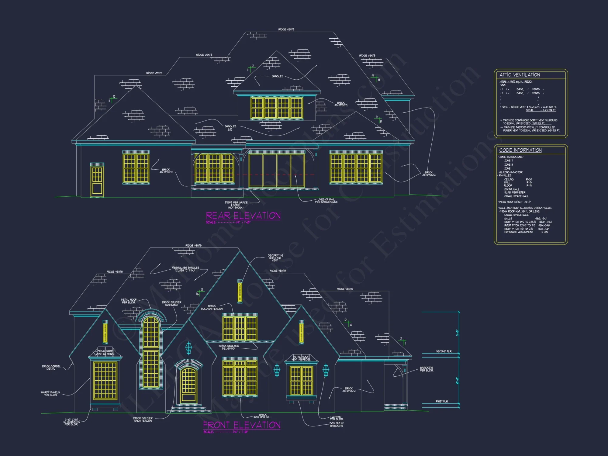 Elegant 2-Story house Plan with Spacious Floor Plan and CAD Designs
