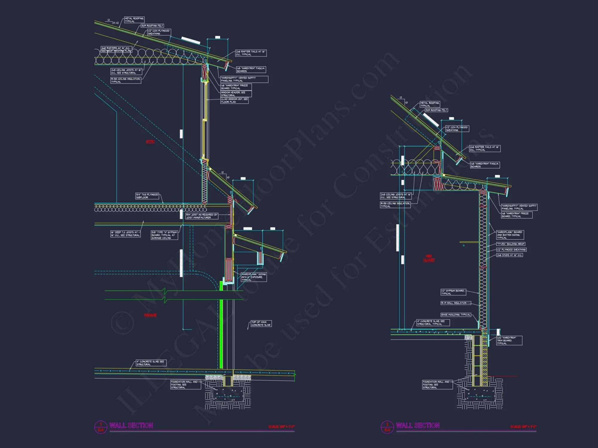 Spacious 2-Story house Floor Plan with CAD Designs & Blueprint