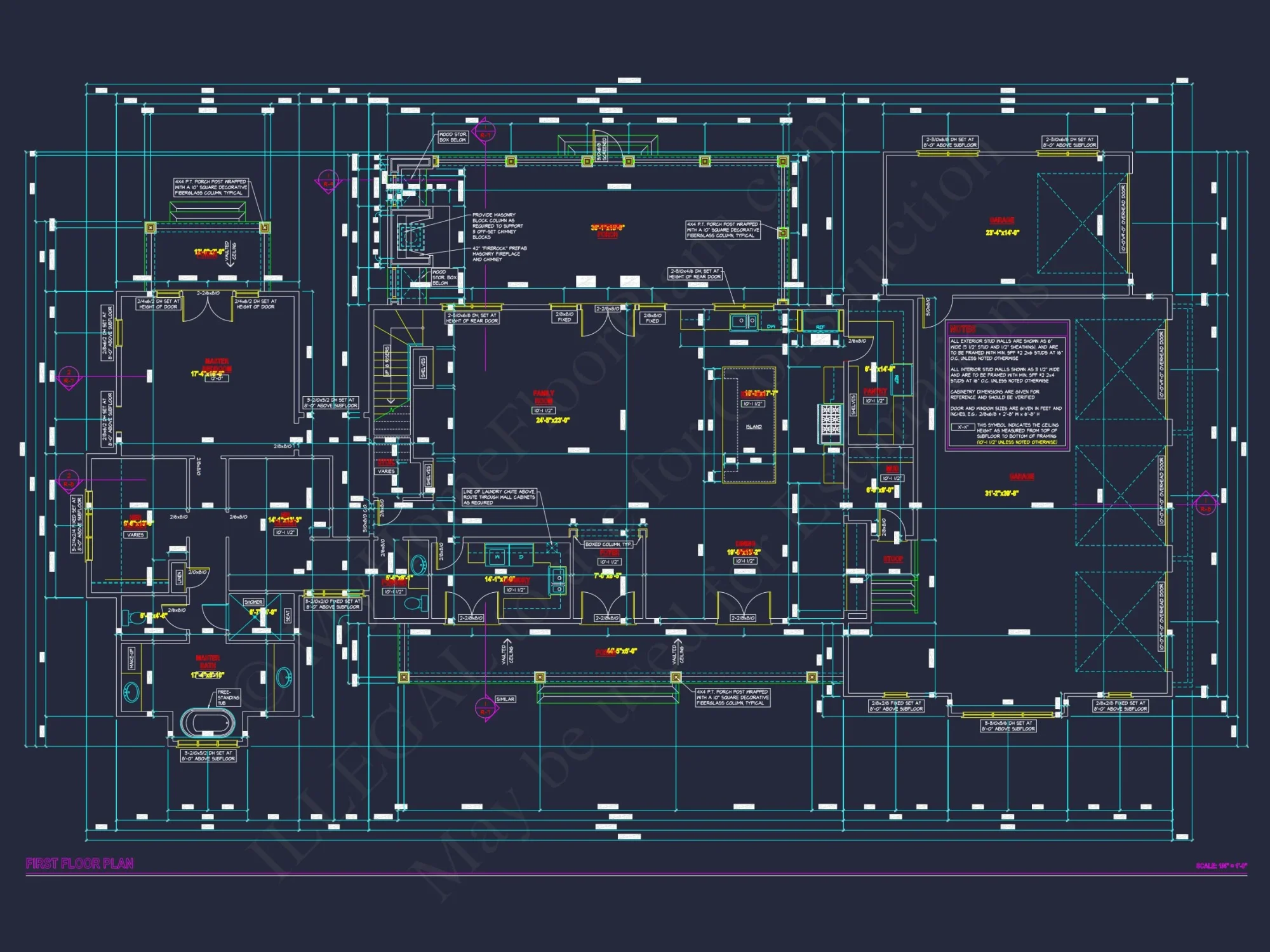Spacious 2-Story house Floor Plan with CAD Designs & Blueprint