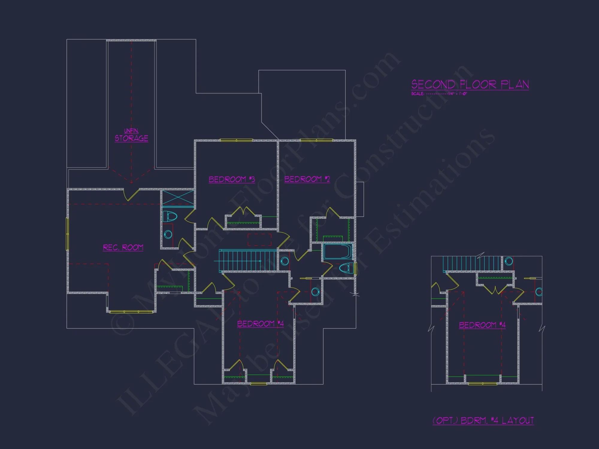 Beautiful Southern house Floor Plan with 2 Stories and CAD Designs