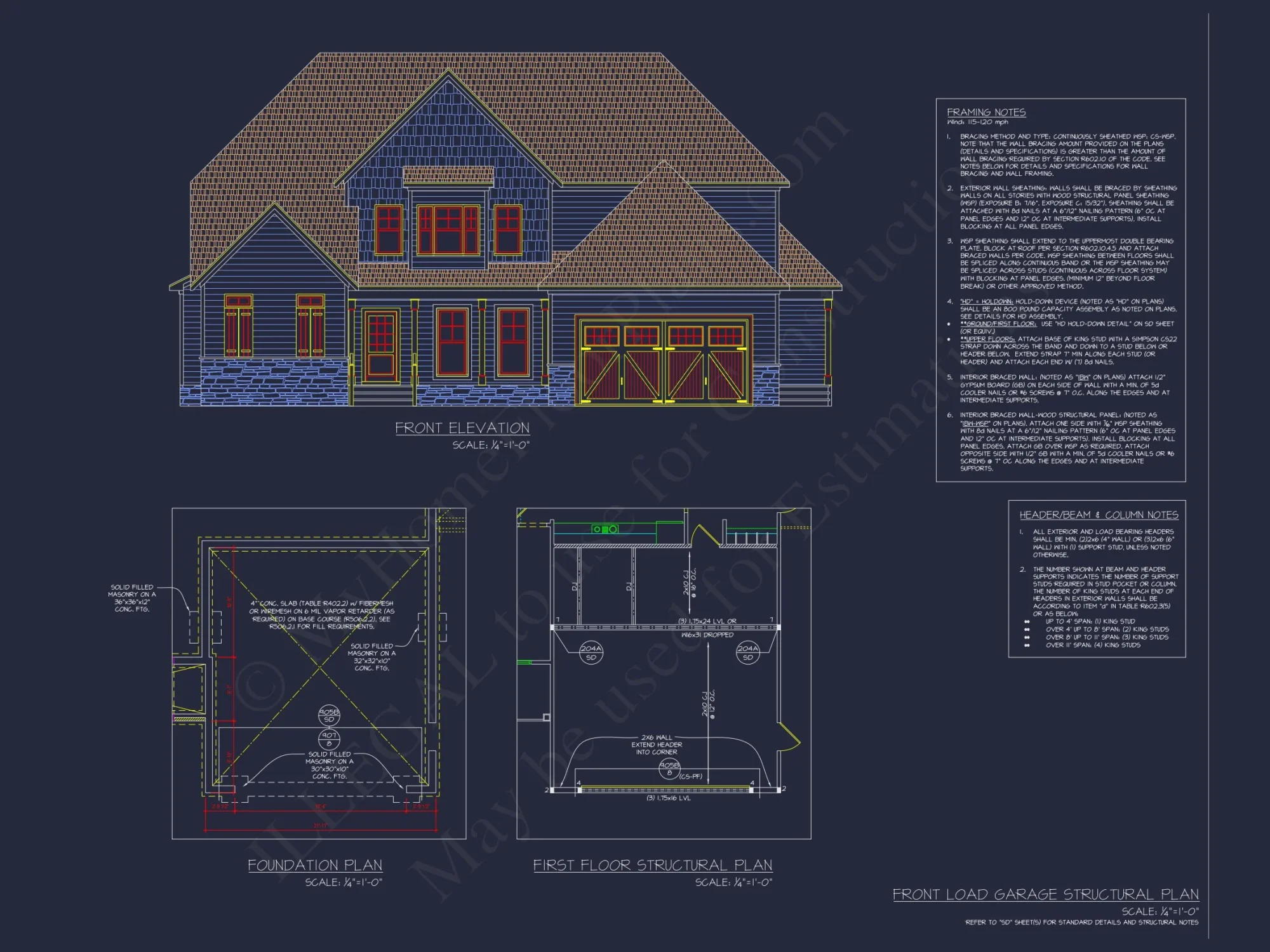 Elegant house Plan with Detailed Floor Designs and CAD Blueprints