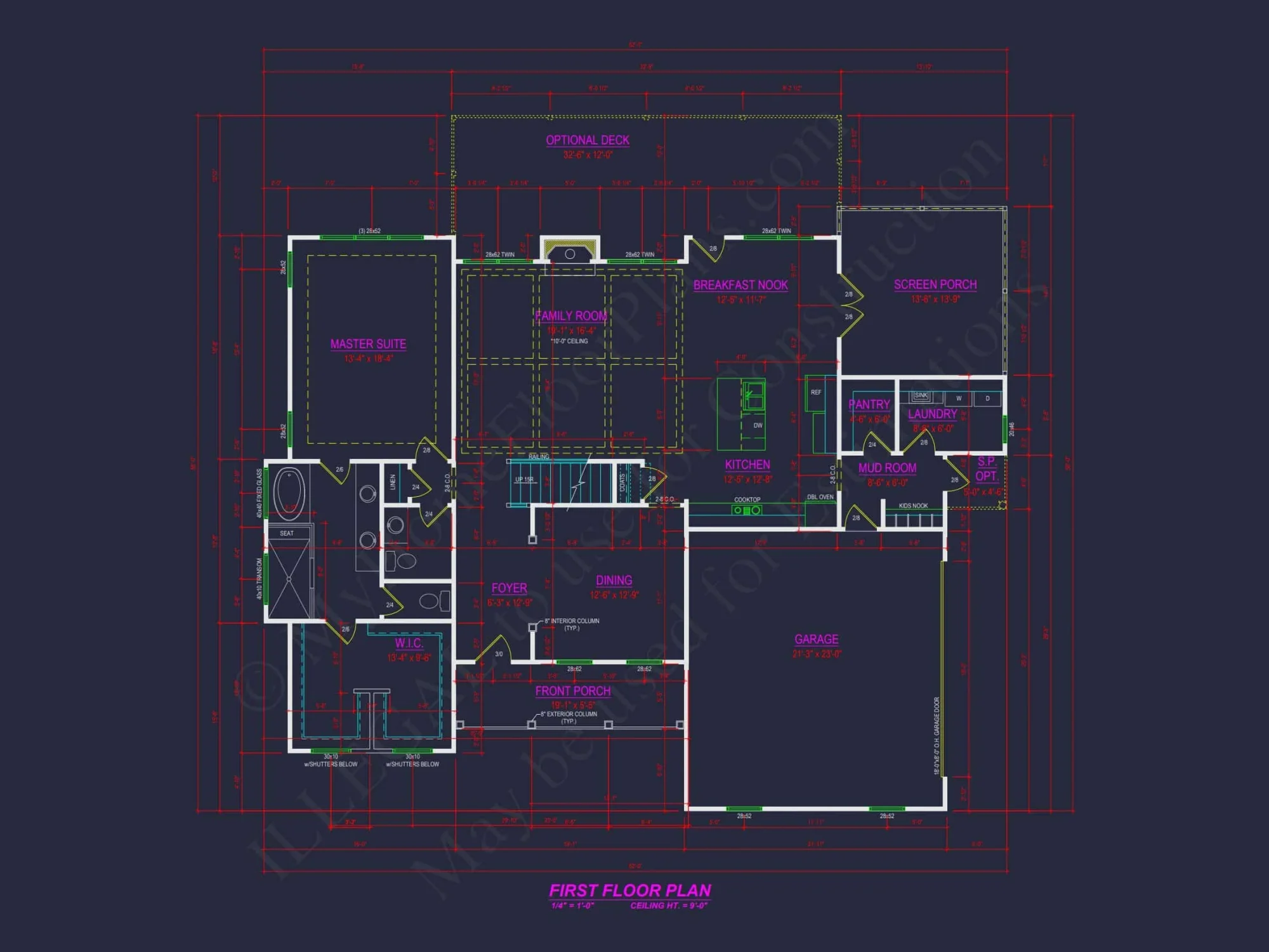 Elegant house Plan with Detailed Floor Designs and CAD Blueprints
