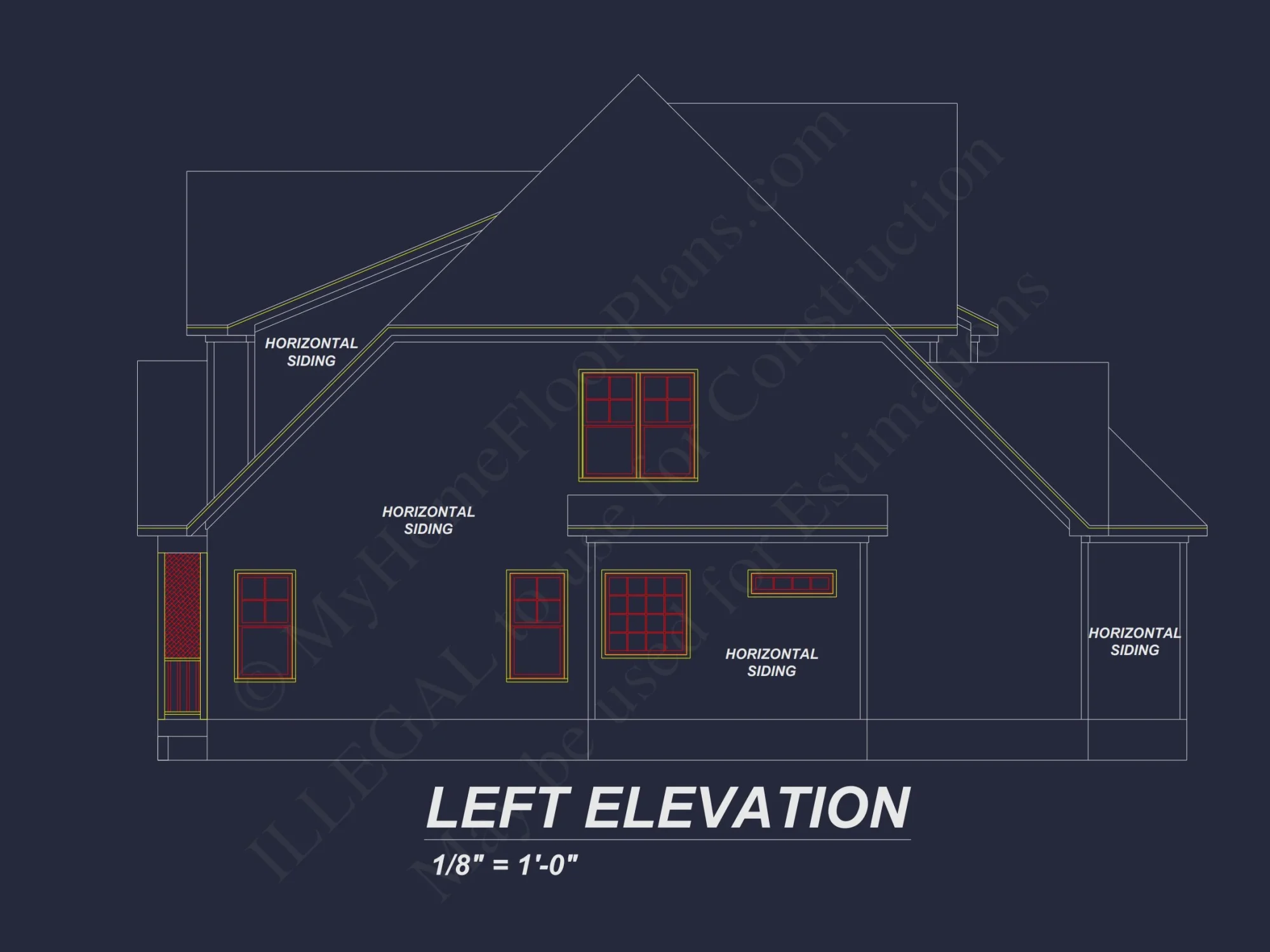 Elegant house Plan with Detailed Floor Designs and CAD Blueprints