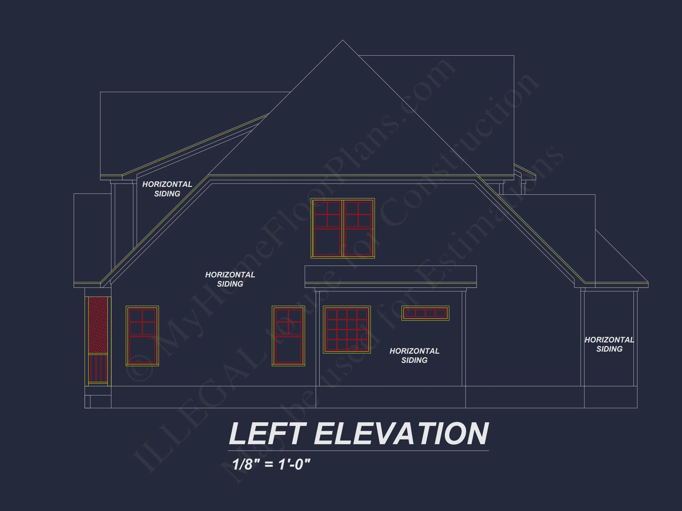 Elegant house Plan with Detailed Floor Designs and CAD Blueprints