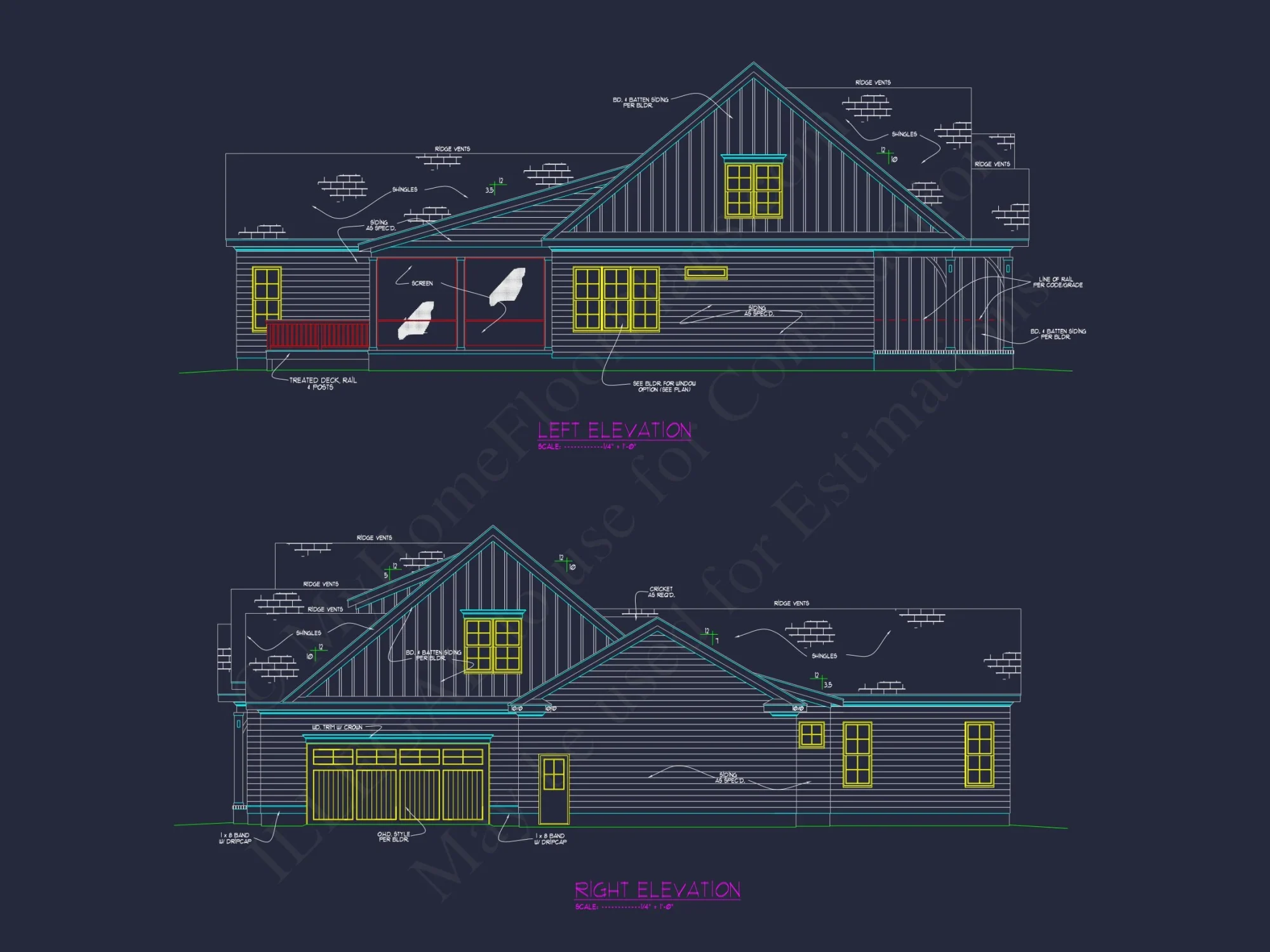 Traditional Farmhouse house Floor Plan with CAD and Blueprint Designs