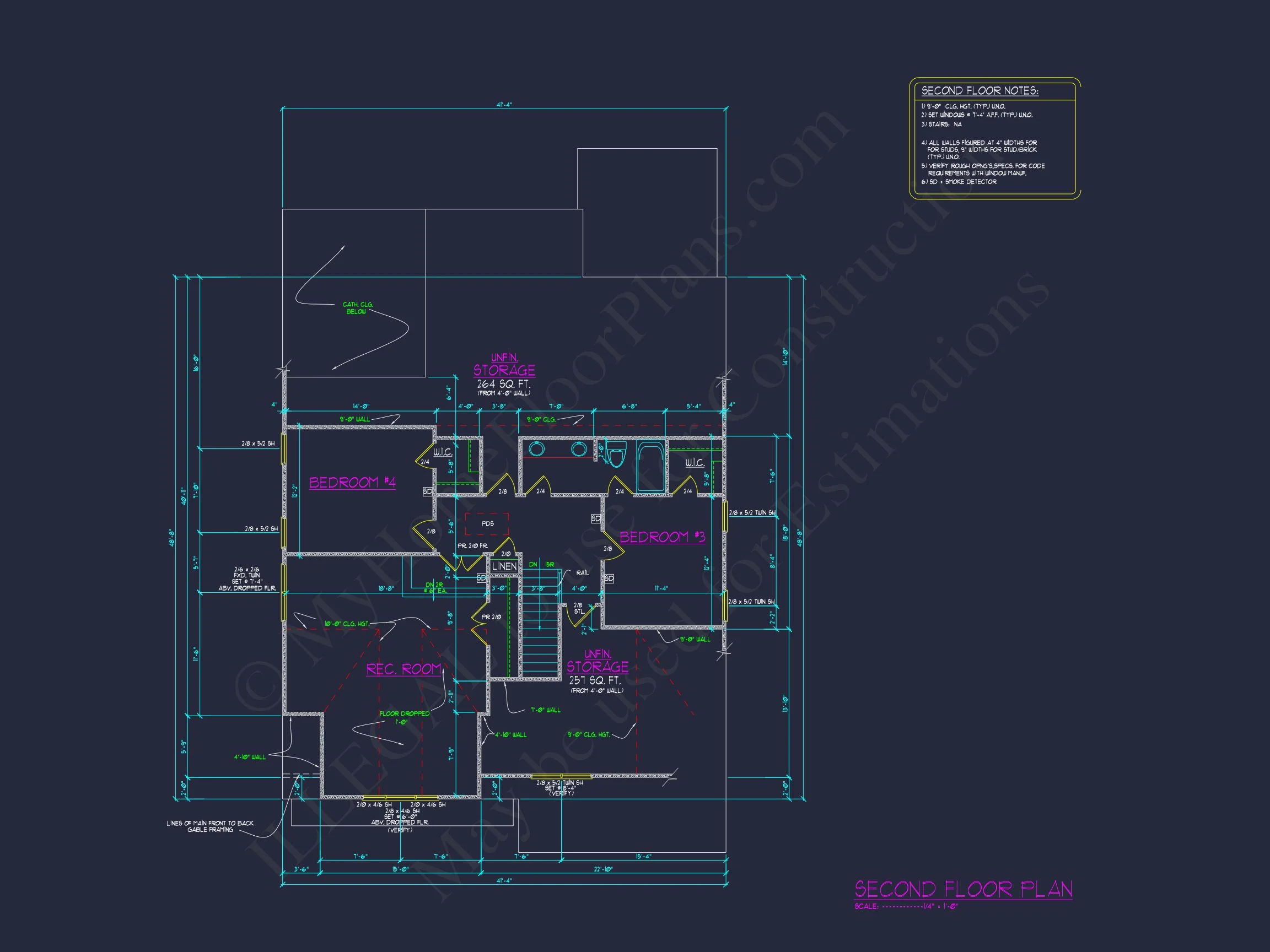 20-1087 HOUSE PLAN - Craftsman House Floor Plan with 2 Stories and Spacious Designs 6 Craftsman house Floor Plan with 2 Stories and Spacious Designs