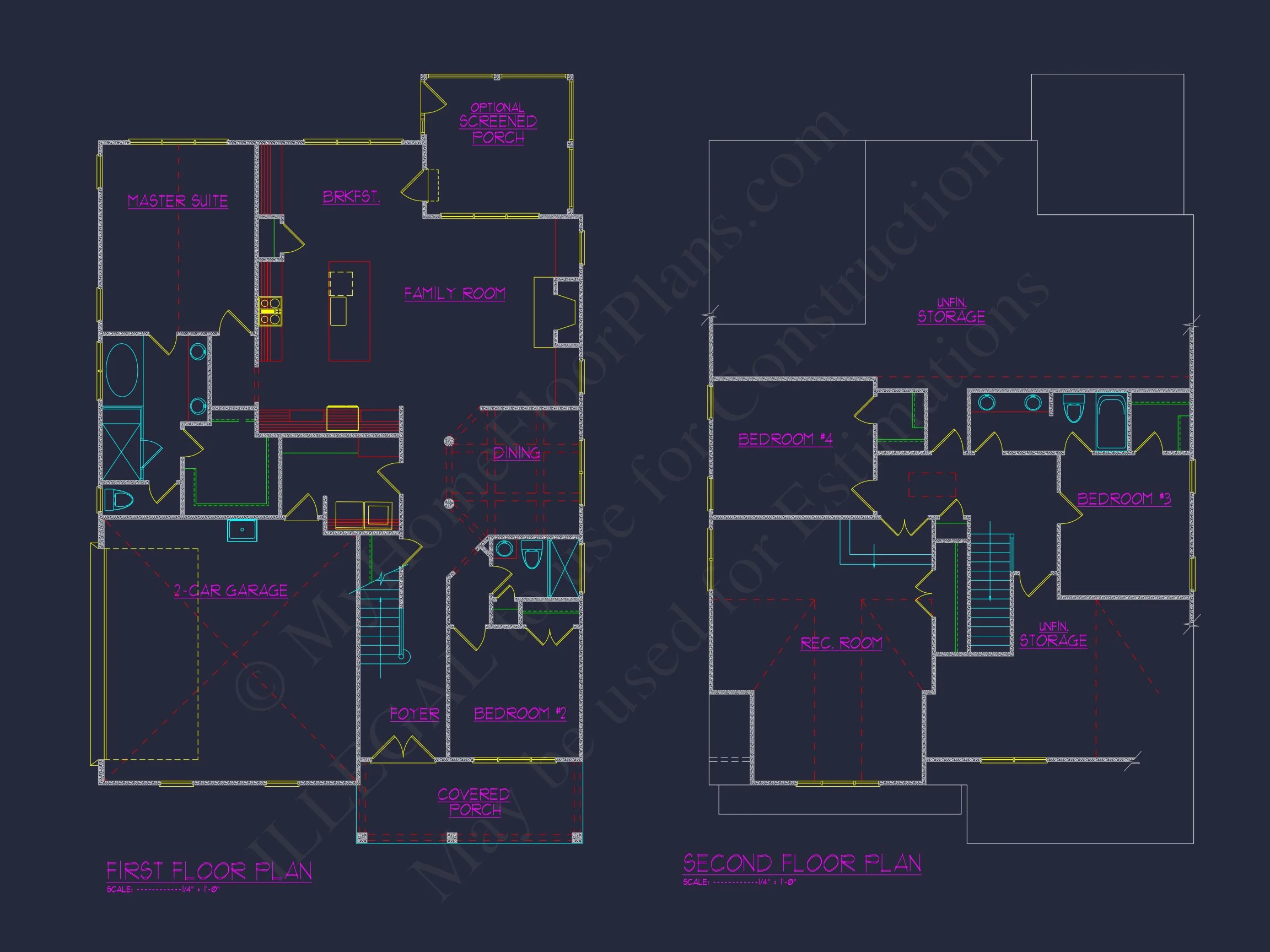 20-1087 HOUSE PLAN - Craftsman House Floor Plan with 2 Stories and Spacious Designs 4 Craftsman house Floor Plan with 2 Stories and Spacious Designs