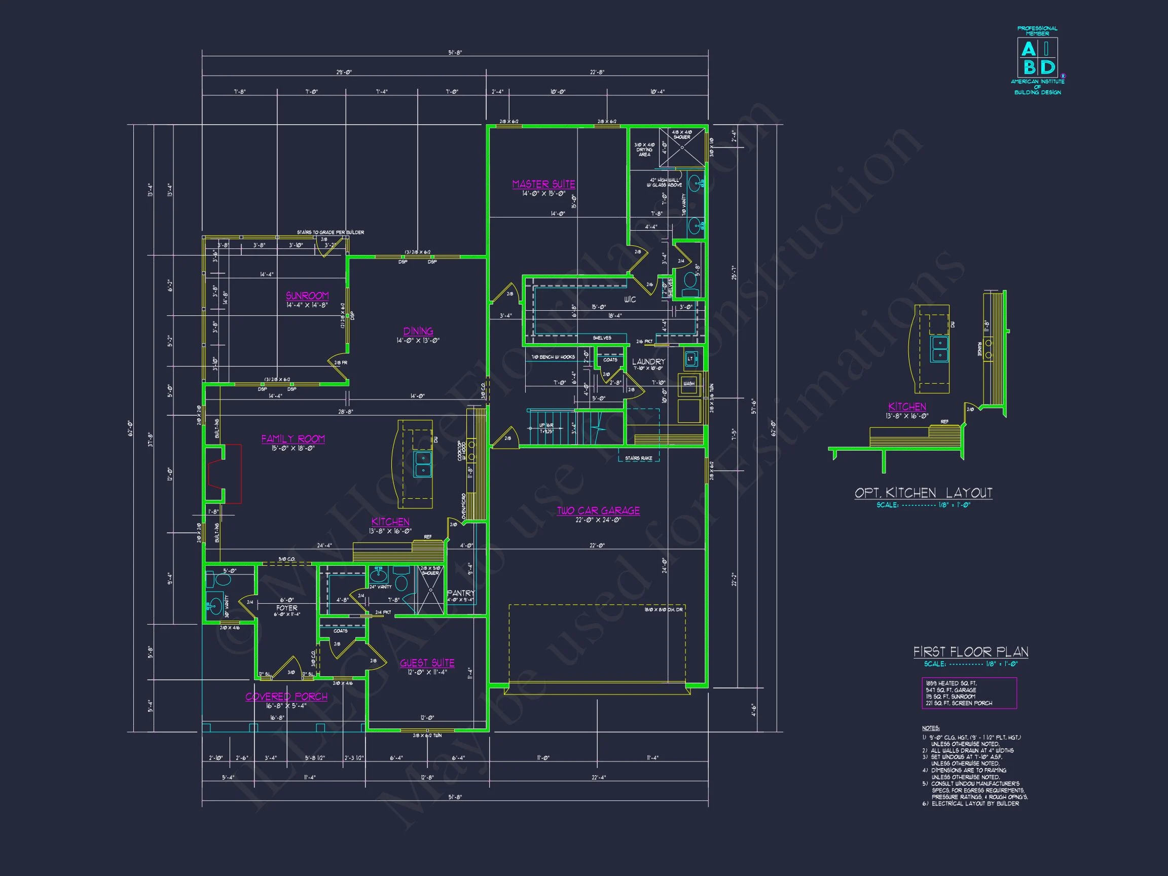 Traditional house Plan with 2-Story CAD Designs