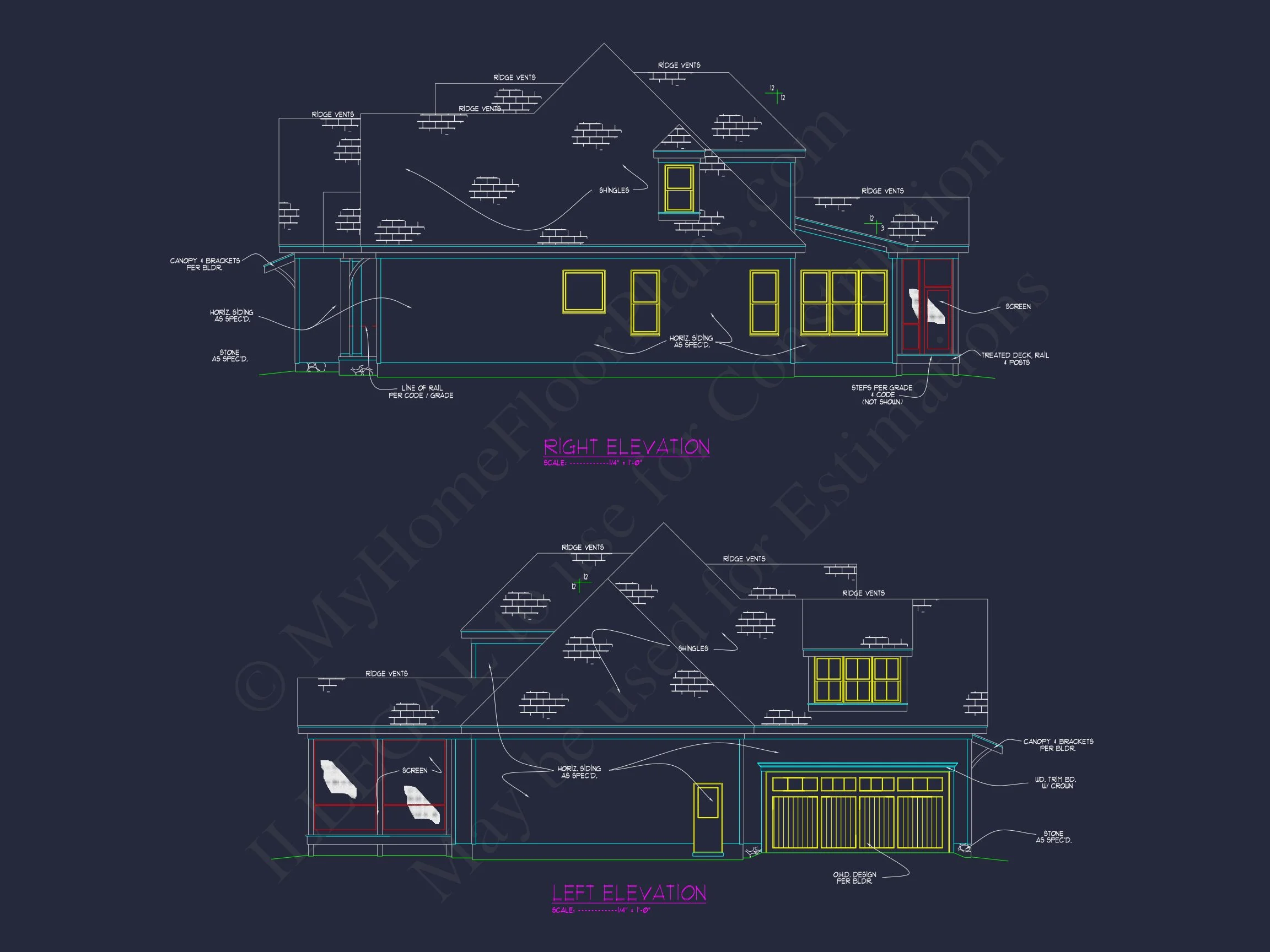20-1049 HOUSE PLAN - Beautiful House Plan with CAD Floor Designs and Blueprint Details 3 Beautiful house Plan with CAD Floor Designs and Blueprint Details