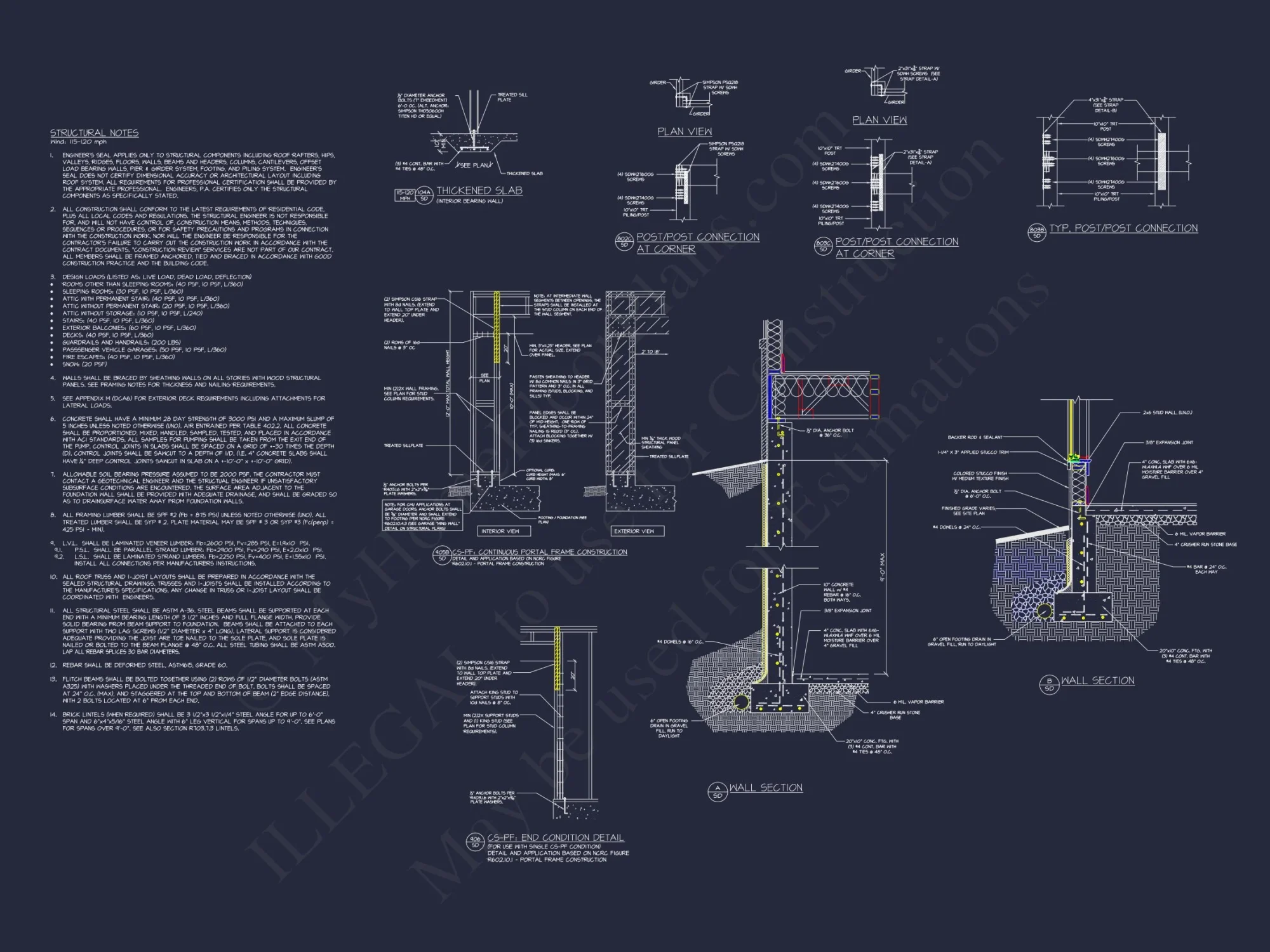 Modern Craftsman house Plan with 2 Stories and Basement