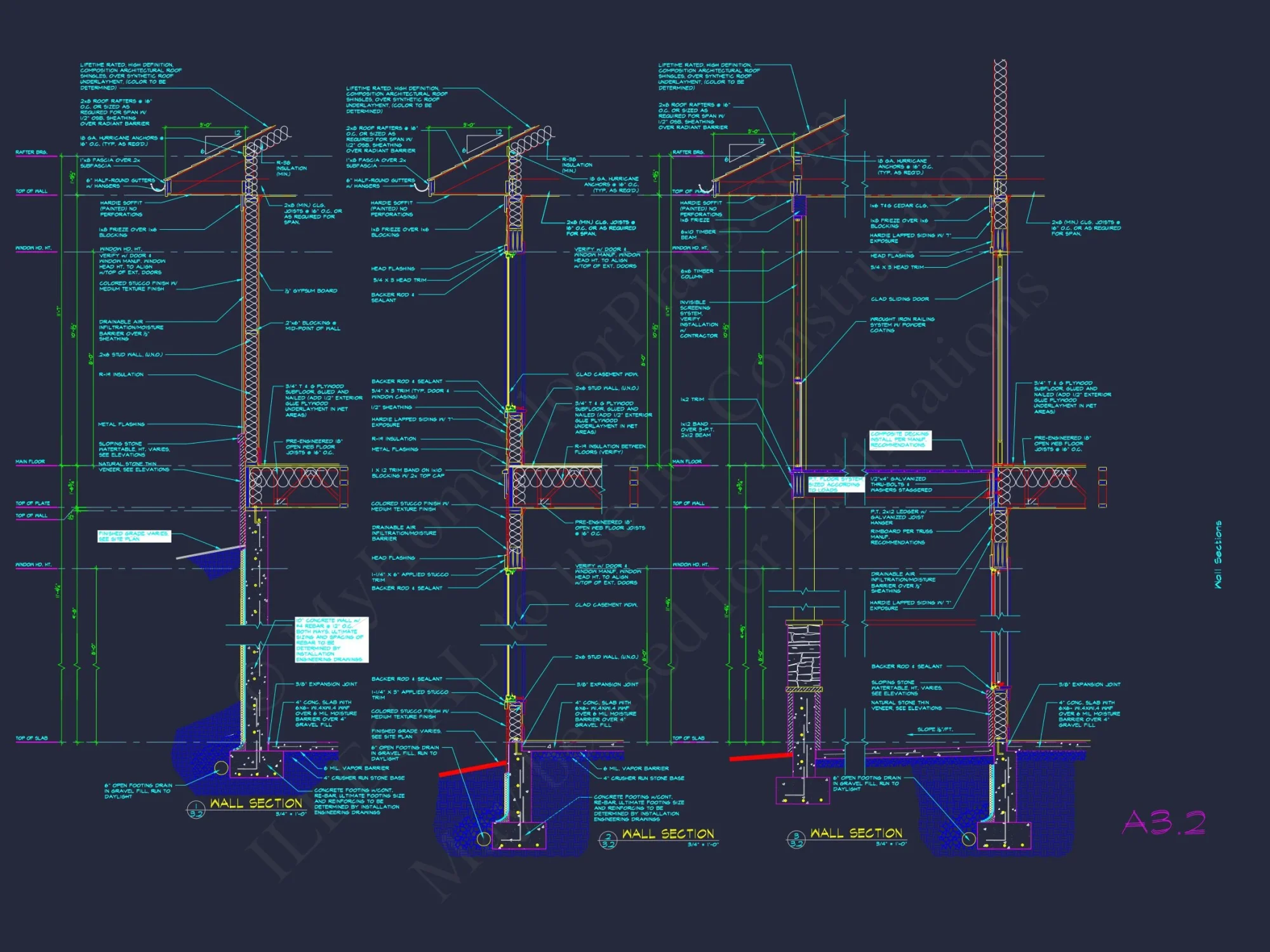 Modern Craftsman house Plan with 2 Stories and Basement