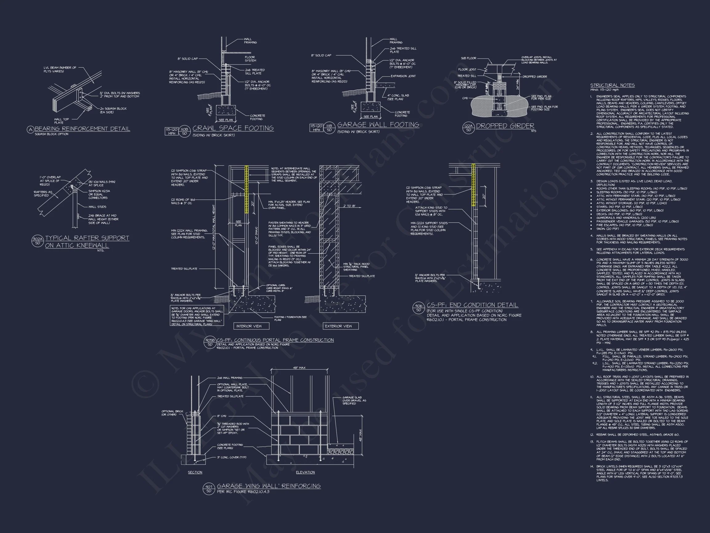 20-1020 HOUSE PLAN - Charming 2-Story Craftsman House Plan with Detailed CAD Designs 12 Charming 2-Story Craftsman house Plan with Detailed CAD Designs