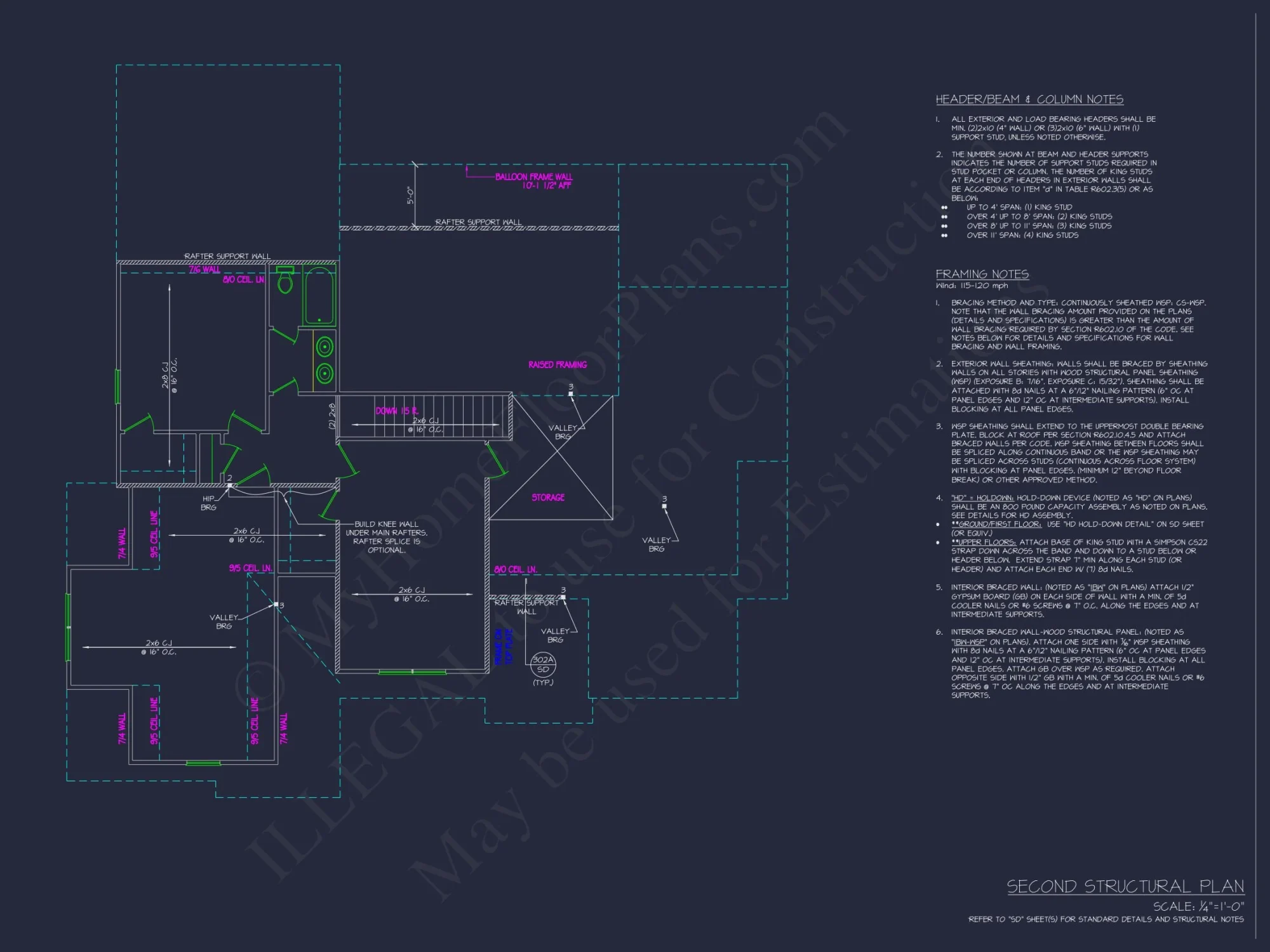 Charming 2-Story Craftsman house Plan with Detailed CAD Designs