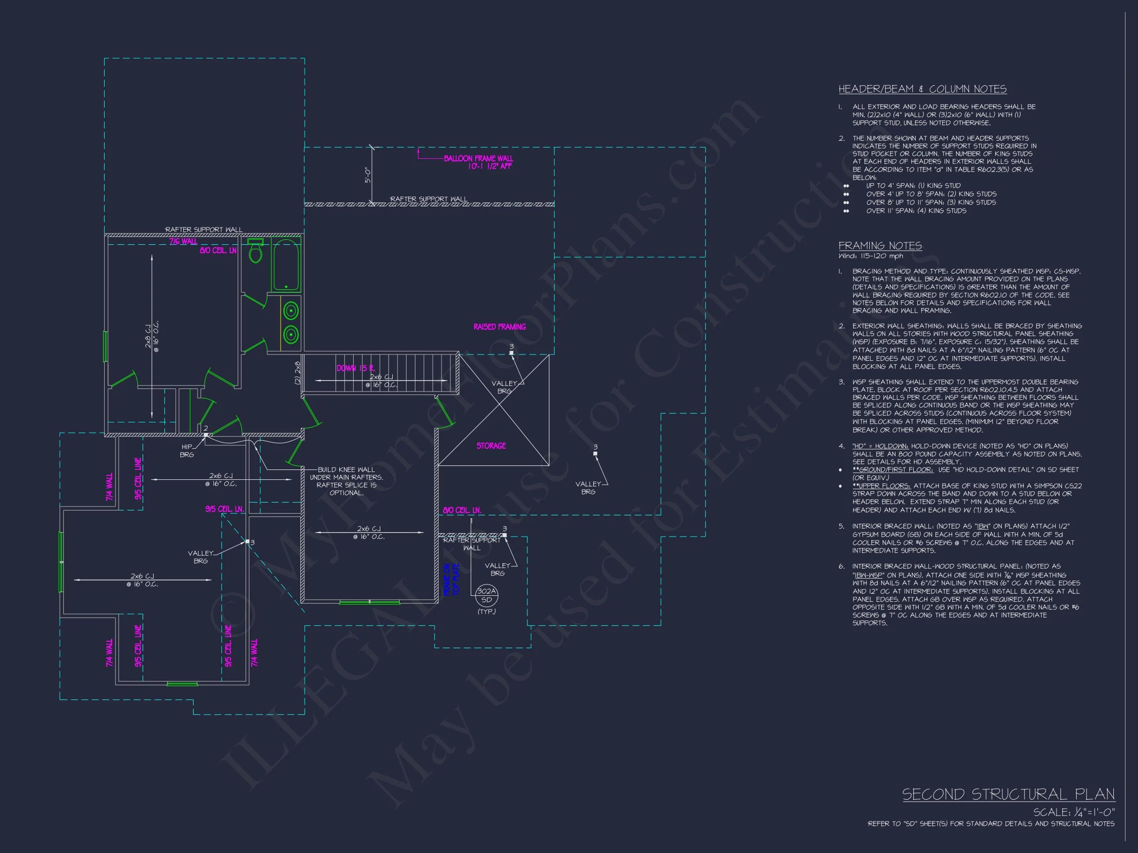 20-1020 HOUSE PLAN - Charming 2-Story Craftsman House Plan with Detailed CAD Designs 10 Charming 2-Story Craftsman house Plan with Detailed CAD Designs