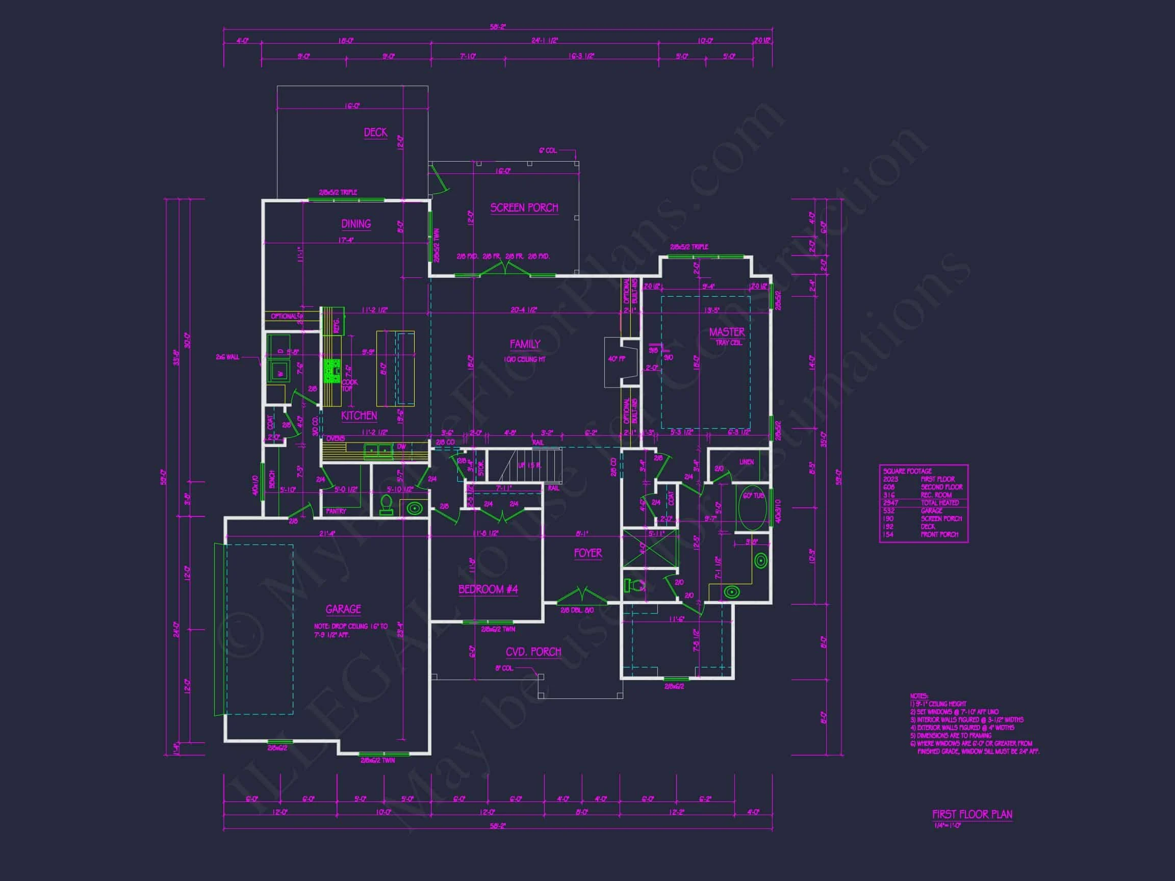 20-1020 HOUSE PLAN - Charming 2-Story Craftsman House Plan with Detailed CAD Designs 6 Charming 2-Story Craftsman house Plan with Detailed CAD Designs