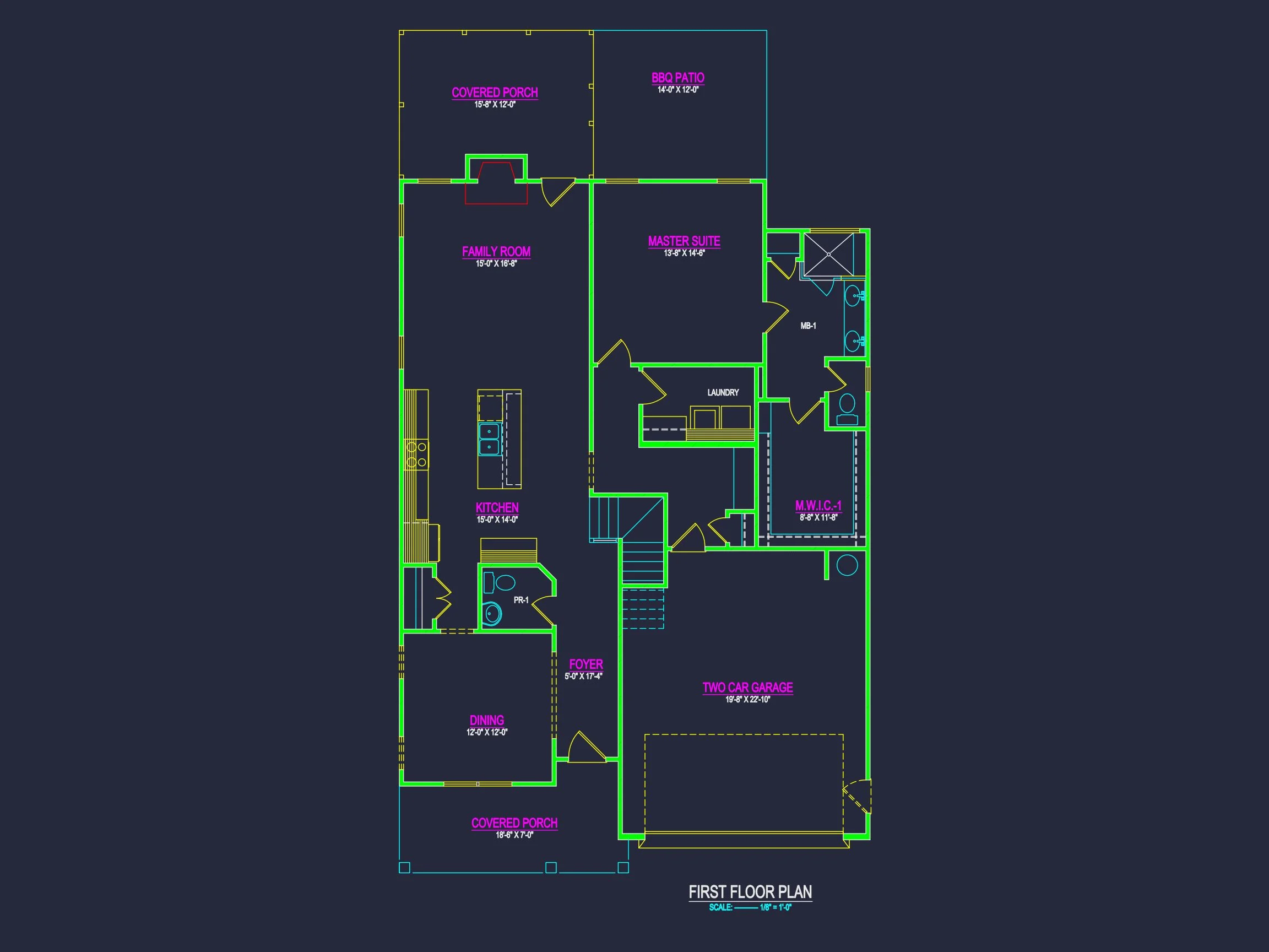 Modern Craftsman house Plan with Detailed Blueprint Designs