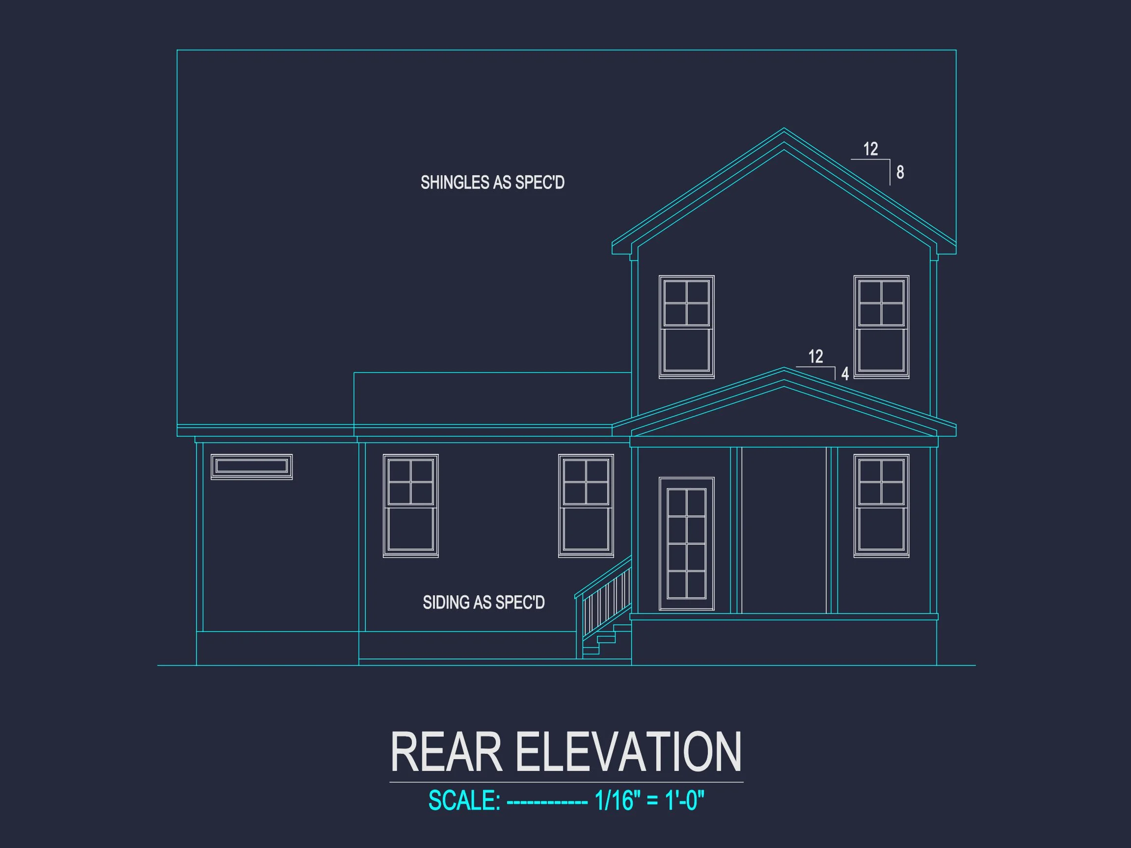 Modern Craftsman house Plan with Detailed Blueprint Designs