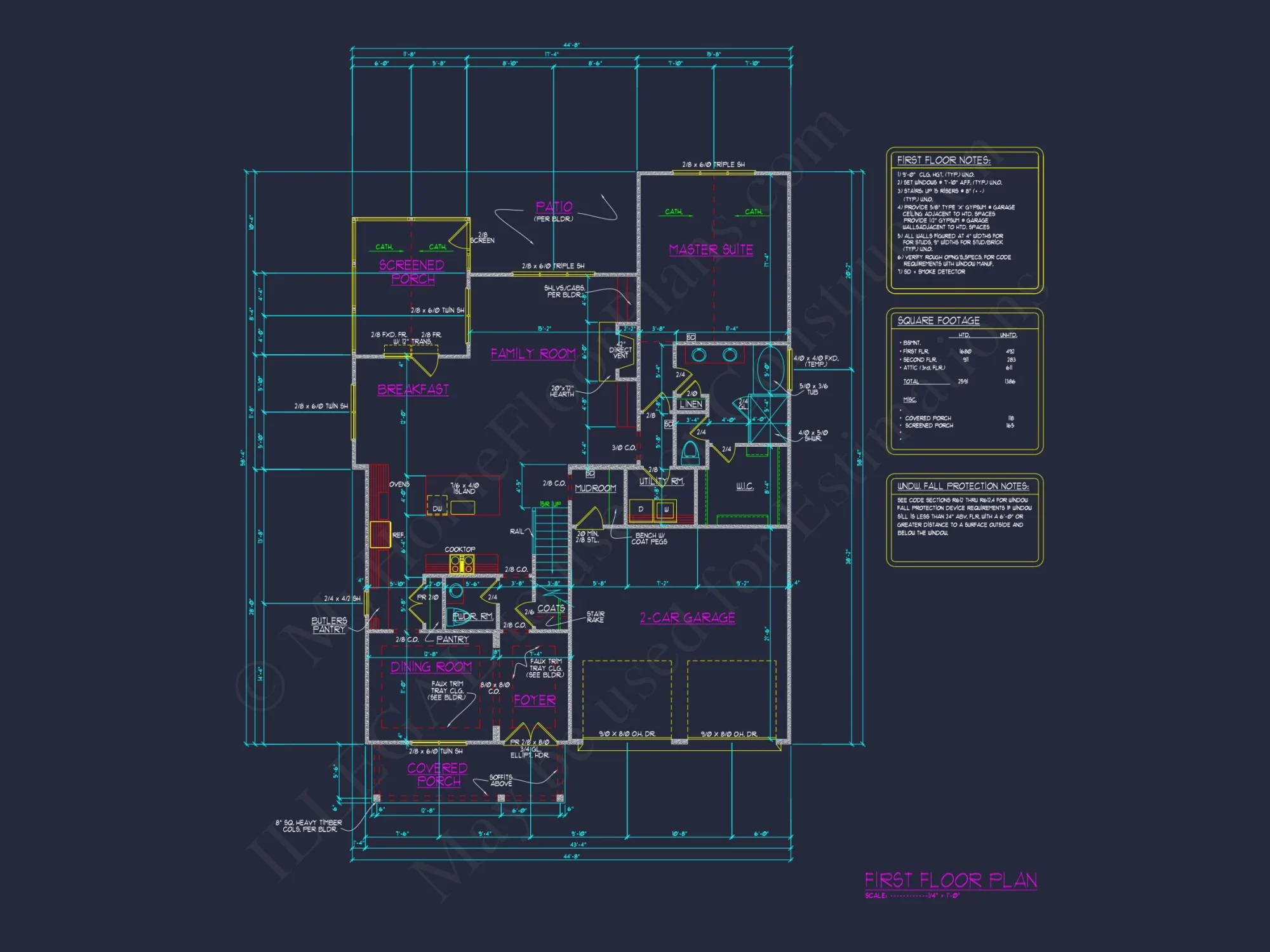 Classic house Blueprint Featuring CAD Designs and Floor Plan