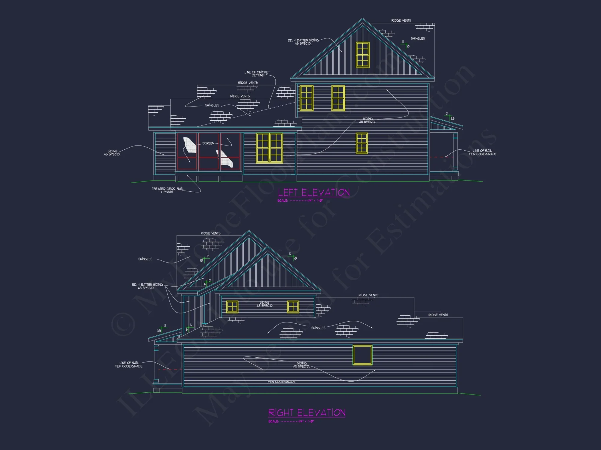Classic house Blueprint Featuring CAD Designs and Floor Plan