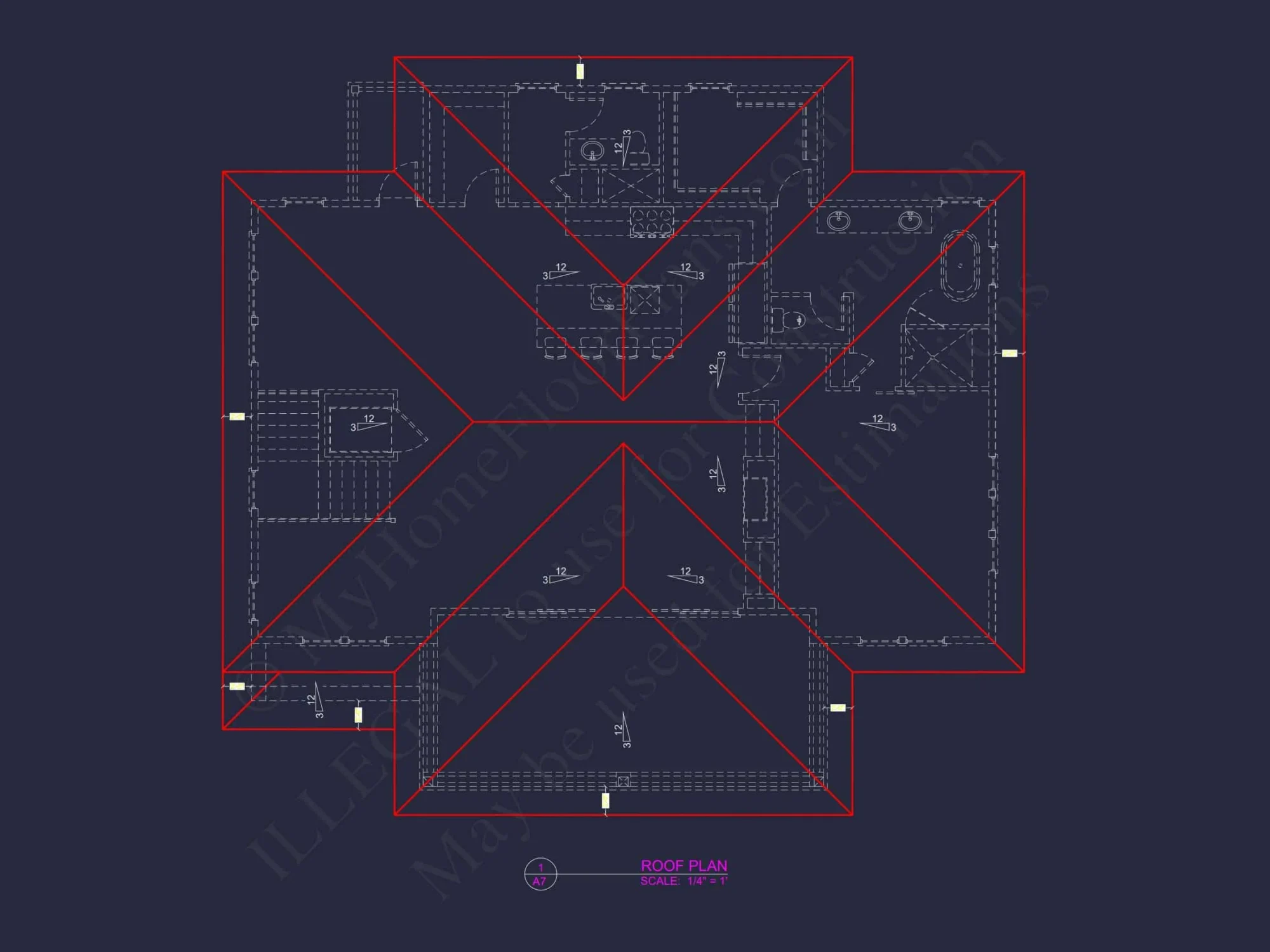 Modern Coastal house Plan with Blueprint Designs & CAD Files