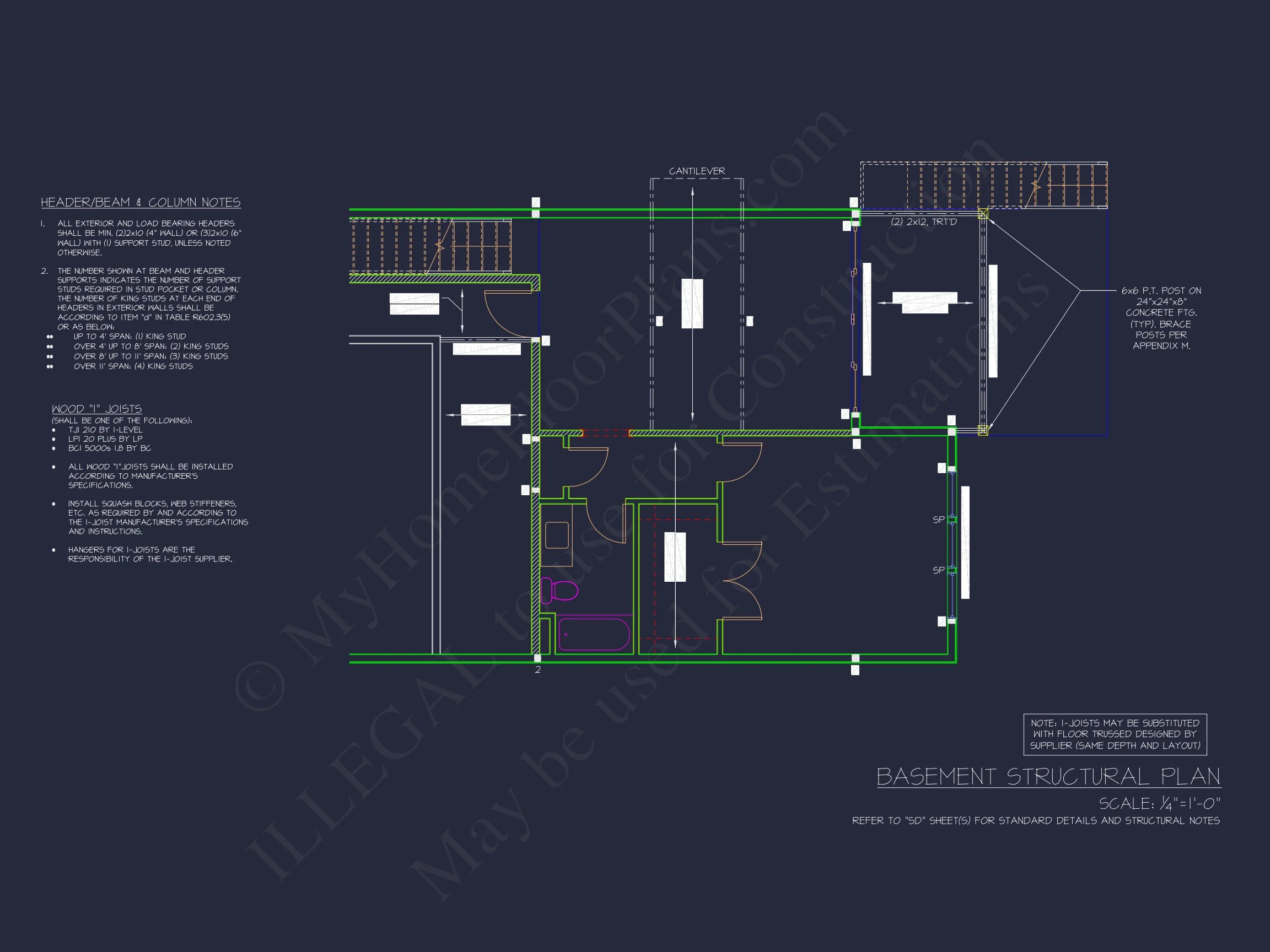 Modern Craftsman house Plan with Basement and Bonus Room