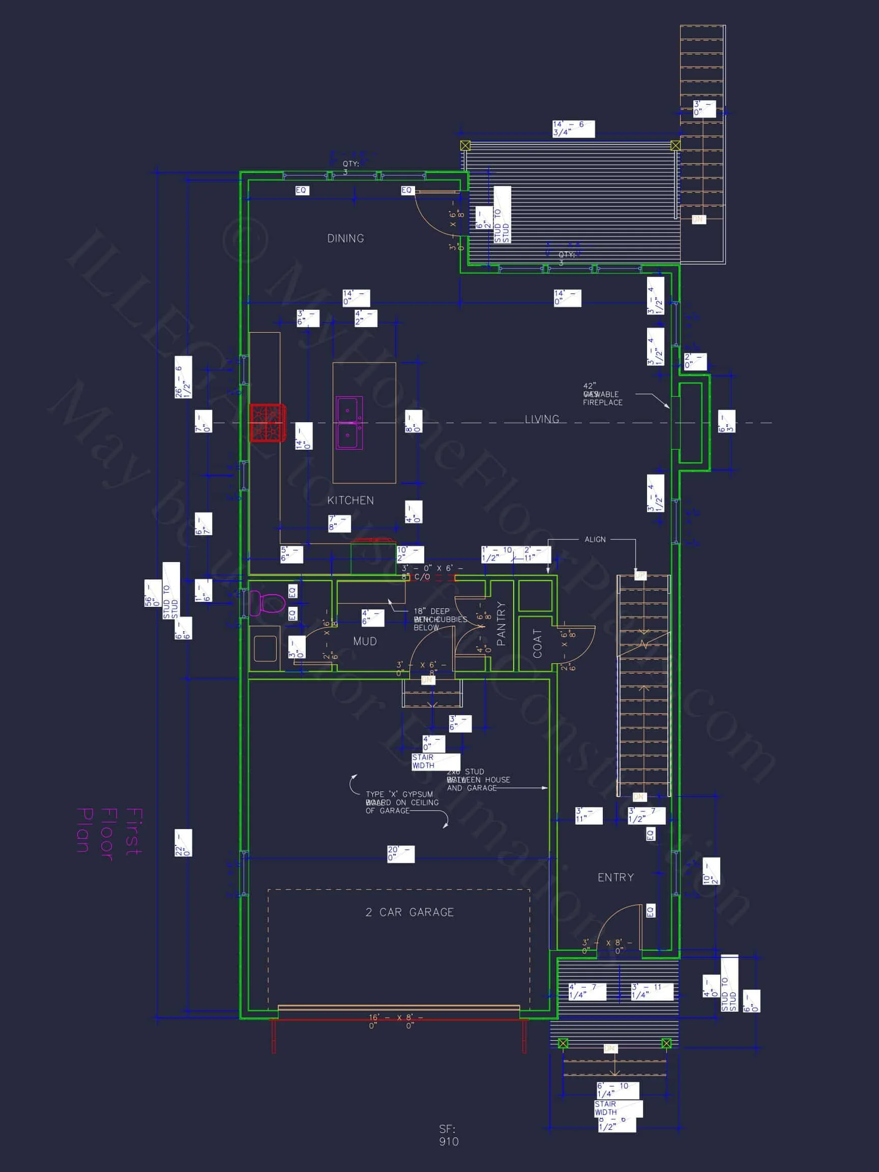 Modern Craftsman house Plan with Basement and Bonus Room