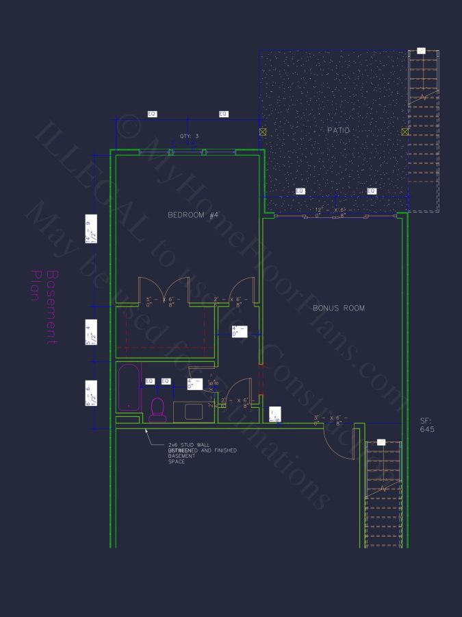 Modern Craftsman house Plan with Basement and Bonus Room