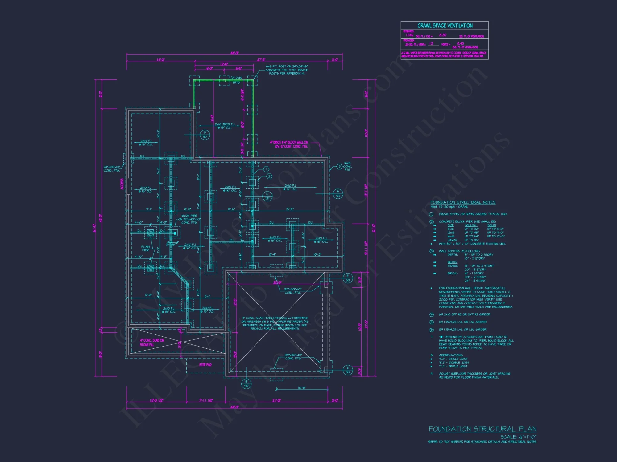 Stunning house Floor Plan with CAD Designs & Blueprints