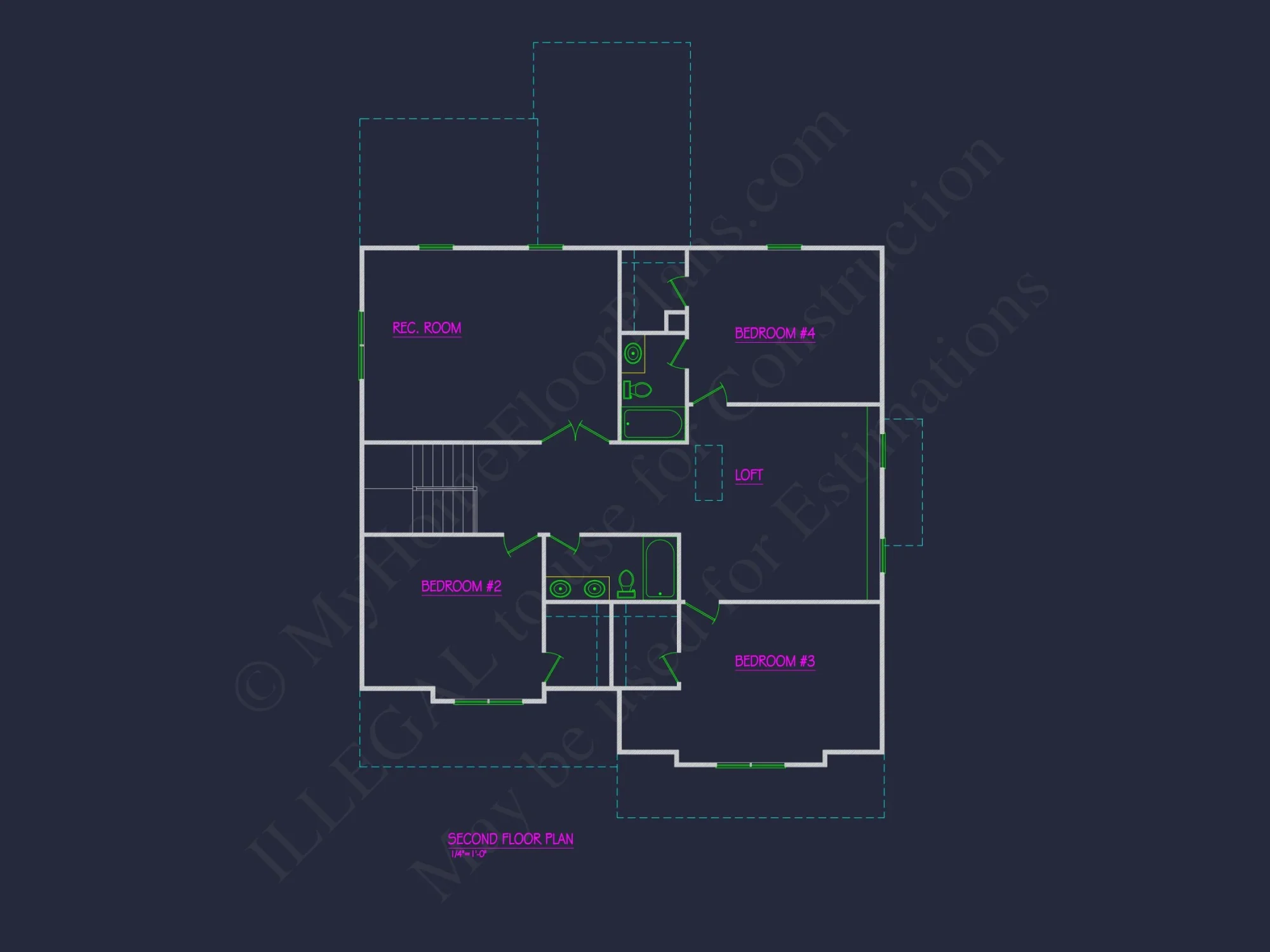 Stunning house Floor Plan with CAD Designs & Blueprints