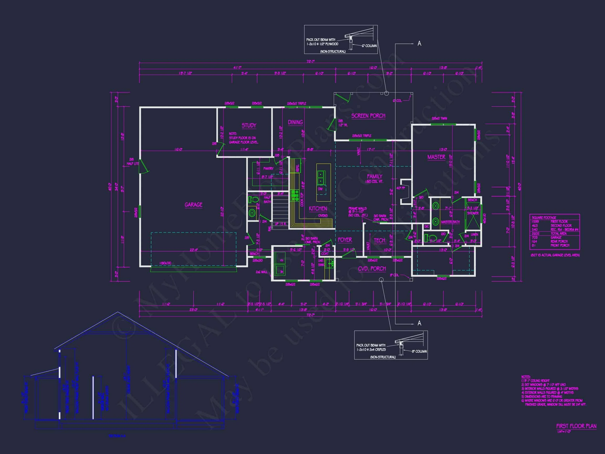 19-2322 HOUSE PLAN - Effortlessly Modern Floor Plan: House Blueprint CAD for Designers 6 Effortlessly Modern Floor Plan: house Blueprint CAD for Designers