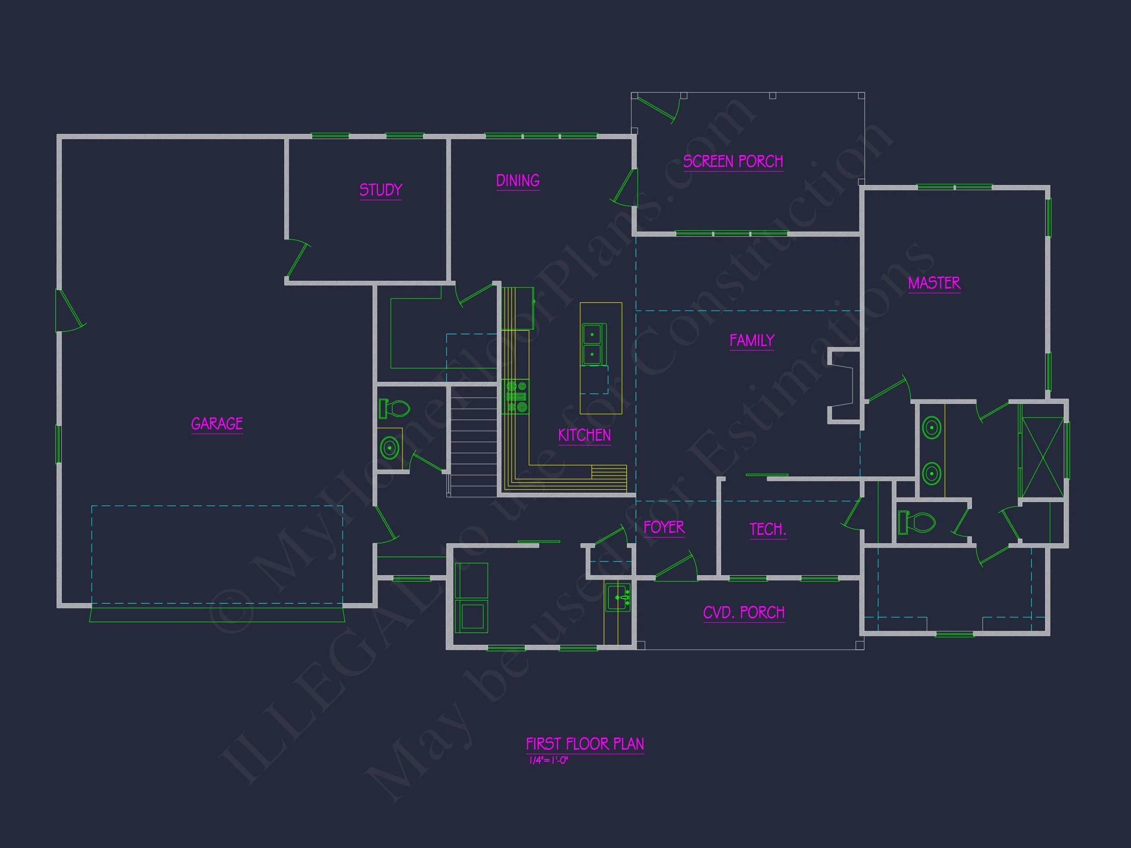 19-2322 HOUSE PLAN - Effortlessly Modern Floor Plan: House Blueprint CAD for Designers 4 Effortlessly Modern Floor Plan: house Blueprint CAD for Designers