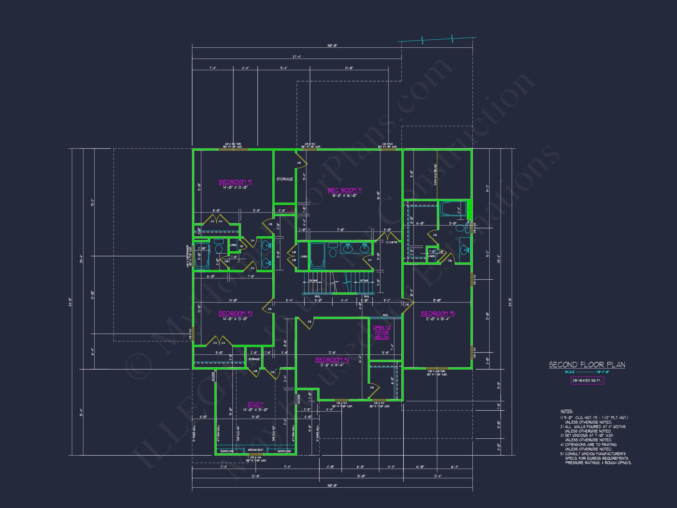 19-2251 HOUSE PLAN - Custom House Plan with 2-Story CAD Designs and Spacious Layout 6 Custom house Plan with 2-Story CAD Designs and Spacious Layout