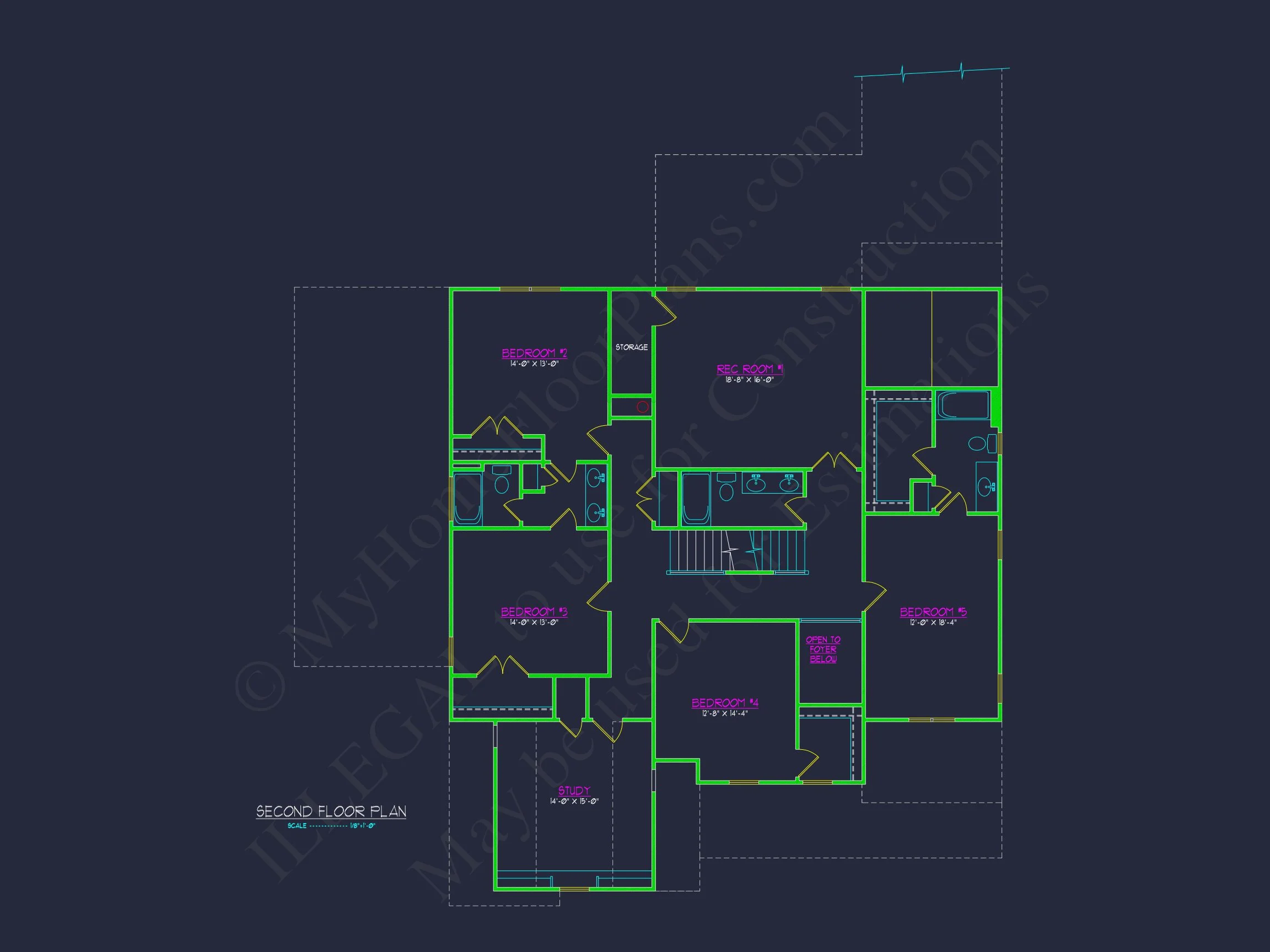 19-2251 HOUSE PLAN - Custom House Plan with 2-Story CAD Designs and Spacious Layout 5 Custom house Plan with 2-Story CAD Designs and Spacious Layout