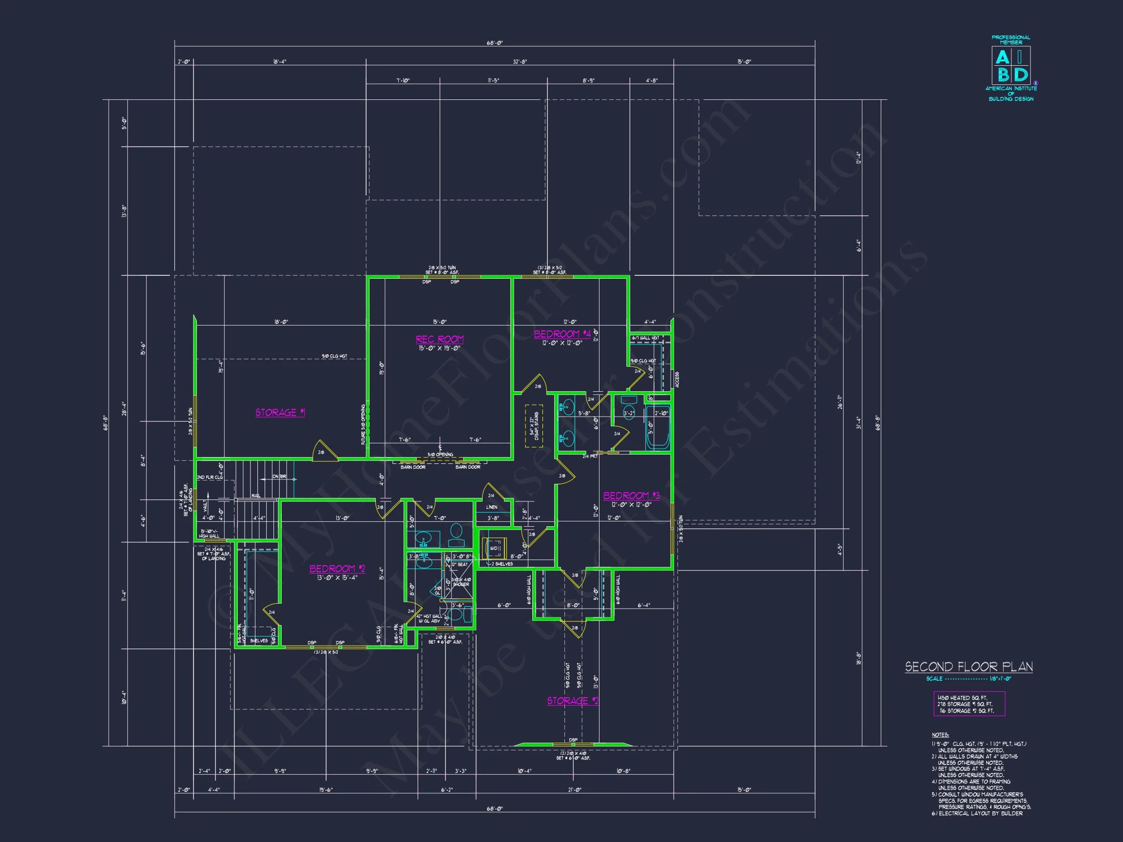 19-2161 HOUSE PLAN - Spacious House Floor Plan with CAD Designs and 2-Story Blueprint 6 Spacious house Floor Plan with CAD Designs and 2-Story Blueprint