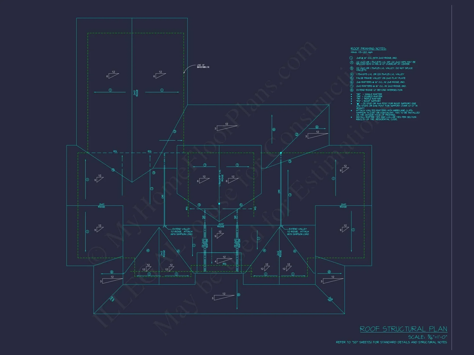 Spacious house Plan with CAD Blueprints & Modern Designs