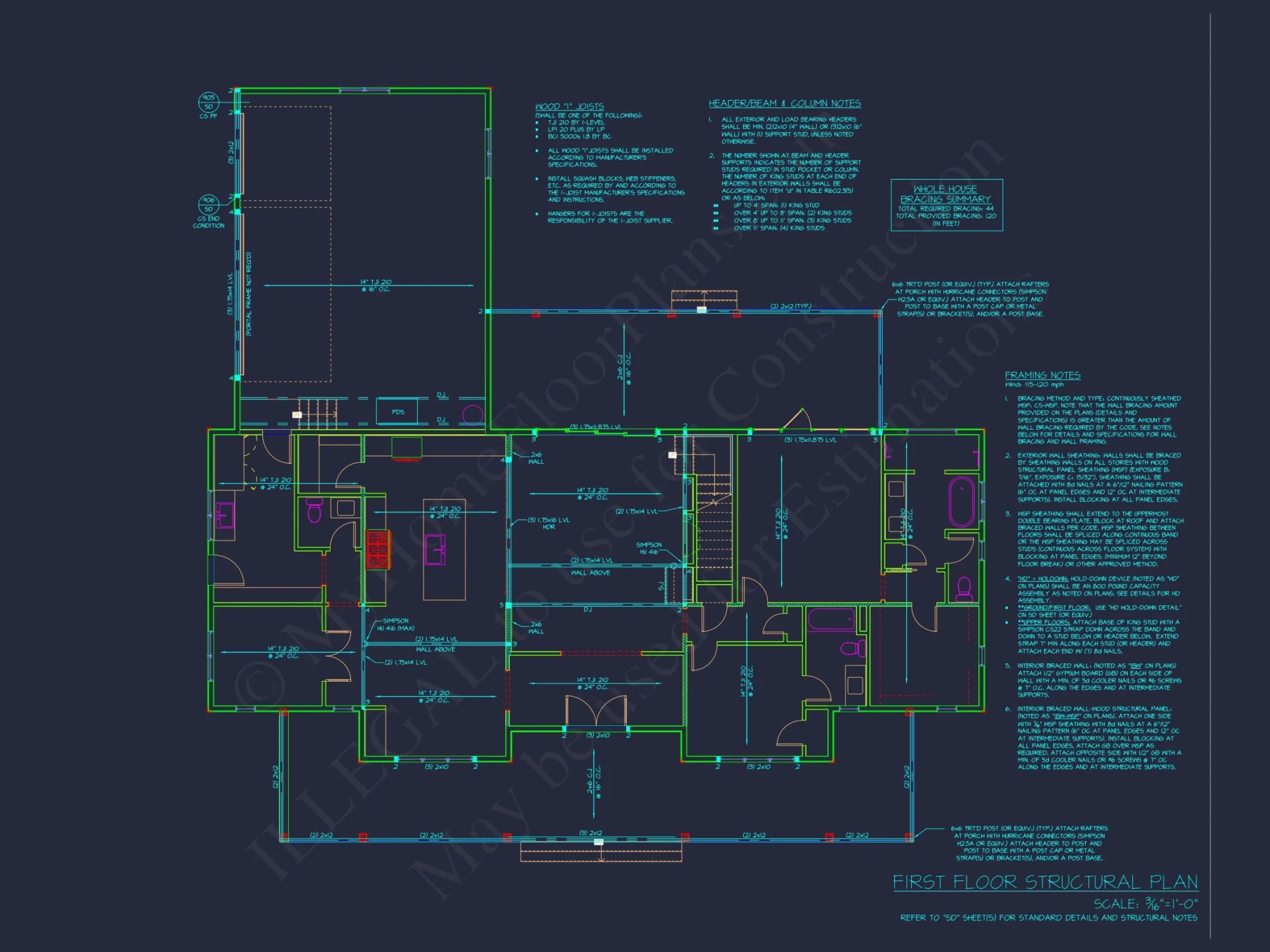 Spacious house Plan with CAD Blueprints & Modern Designs
