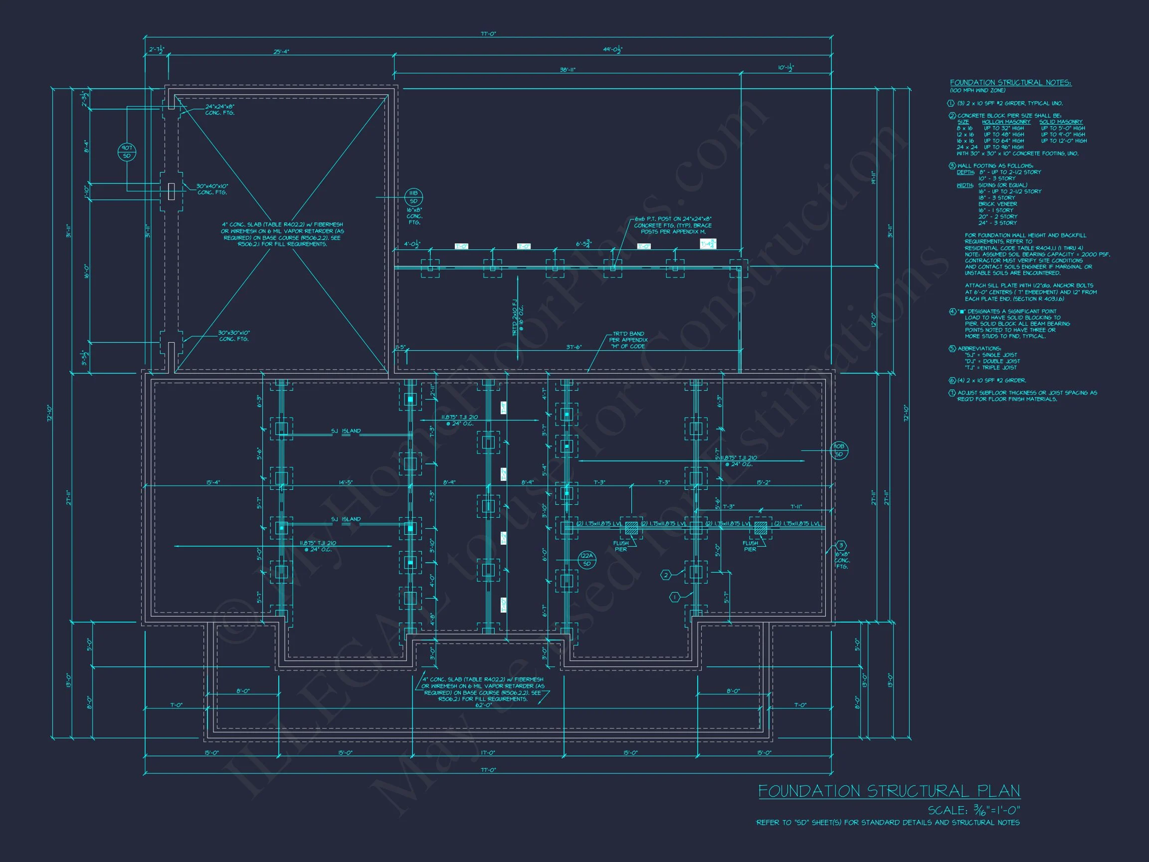 Spacious house Plan with CAD Blueprints & Modern Designs