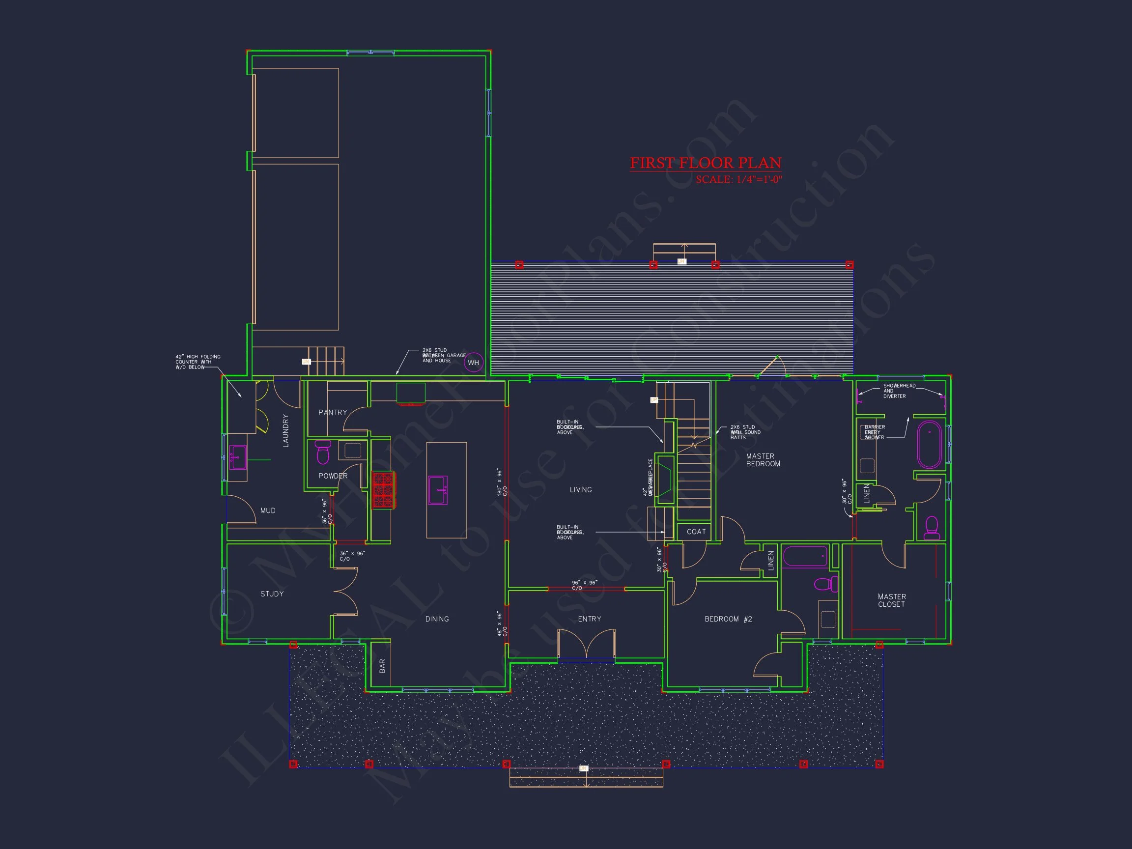 Spacious house Plan with CAD Blueprints & Modern Designs