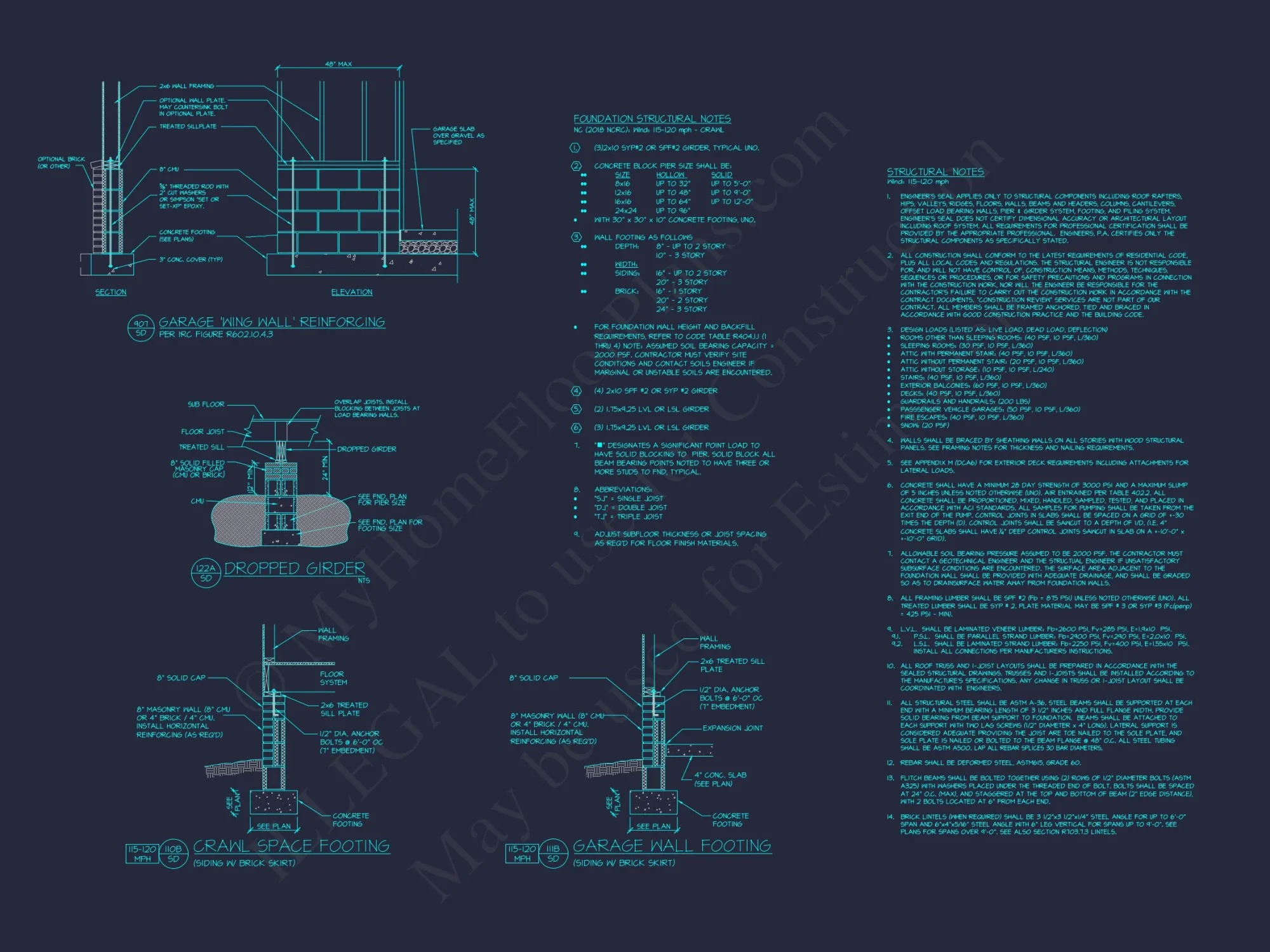 Spacious house Floor Plan with 1.5 Stories, CAD Blueprints