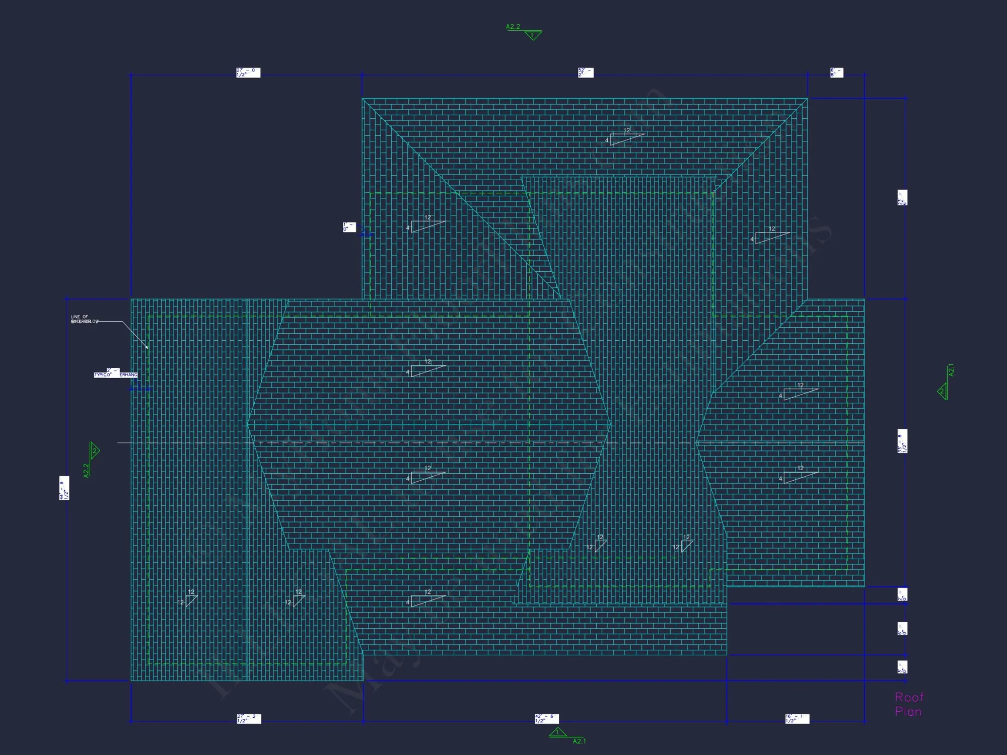 Spacious house Floor Plan with 1.5 Stories, CAD Blueprints