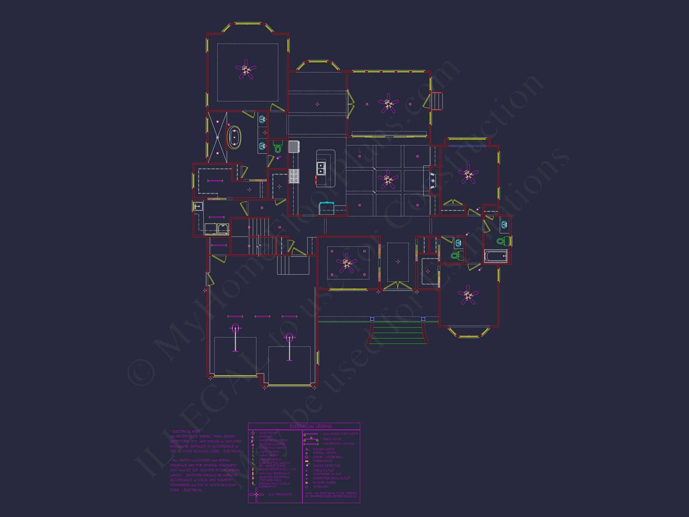 19-2100 HOUSE PLAN - Craftsman House Plan with 2 Floors and 4 Bedrooms – Detailed CAD Designs 9 Craftsman house Plan with 2 Floors and 4 Bedrooms – Detailed CAD Designs