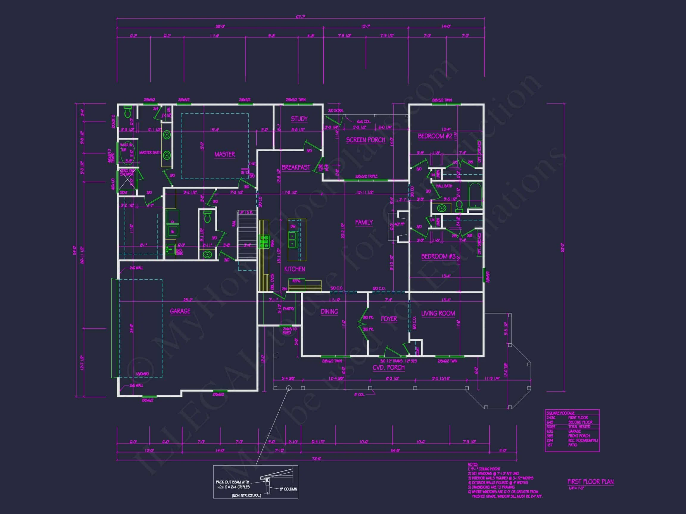 19-2060 HOUSE PLAN - Spacious 2-Story House Plan with 3 Bedrooms and Colonial Design 5 Spacious 2-Story house Plan with 3 Bedrooms and Colonial Design
