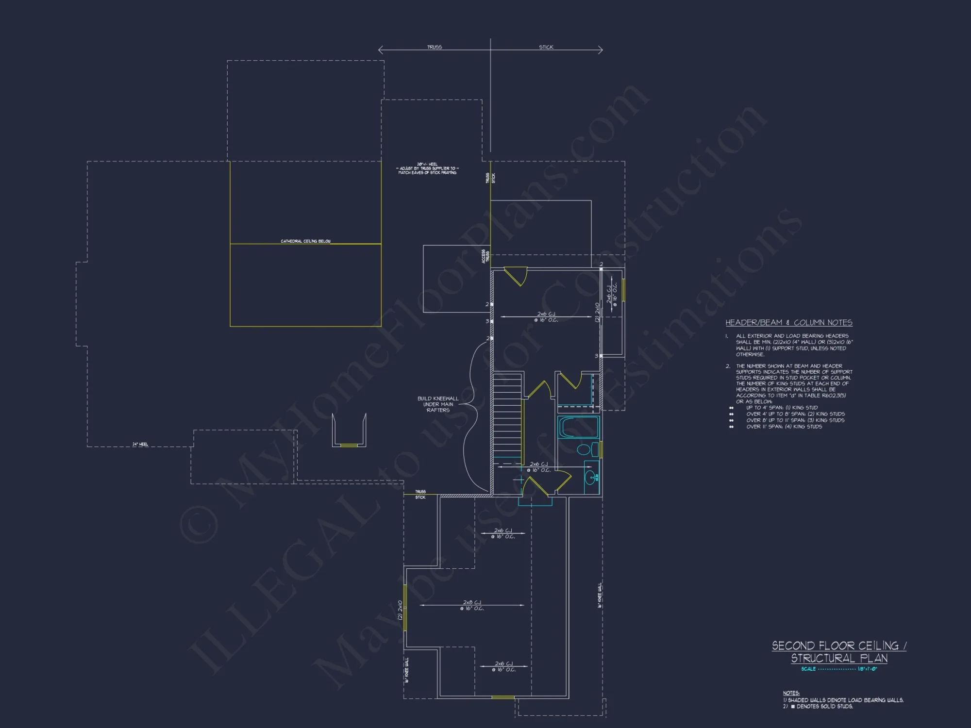Traditional Craftsman house Plan with Detailed CAD Designs