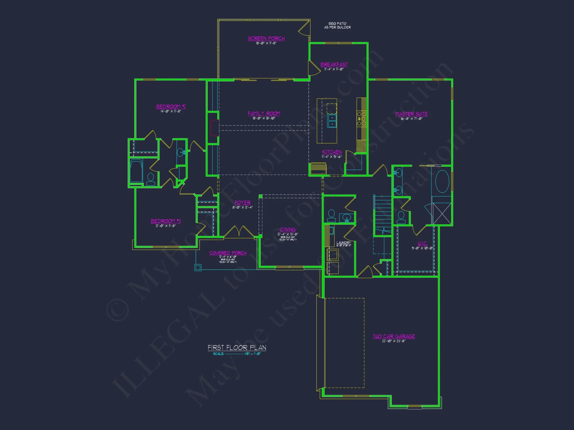 Traditional Craftsman house Plan with Detailed CAD Designs