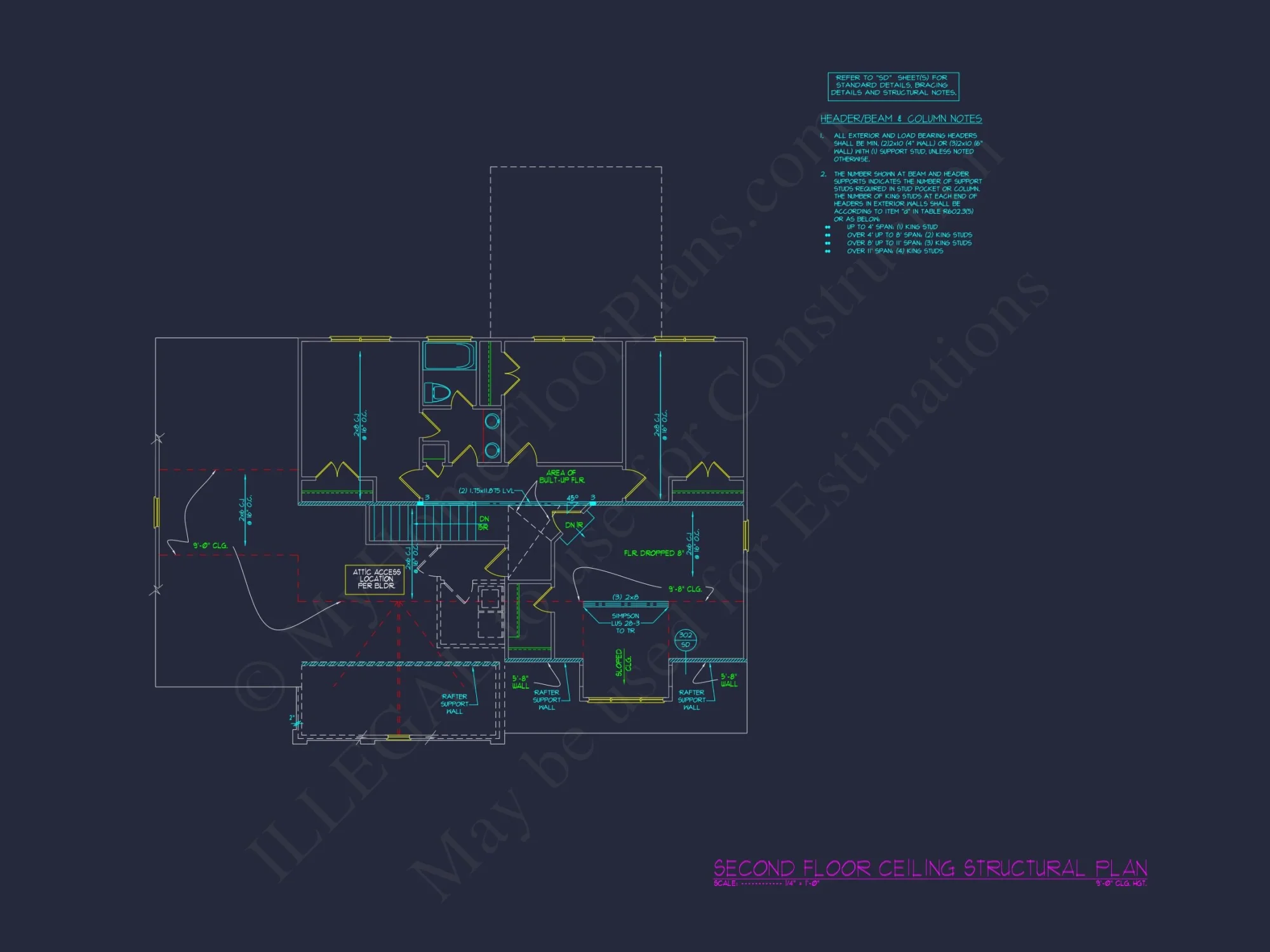 Modern house Plan with CAD Design